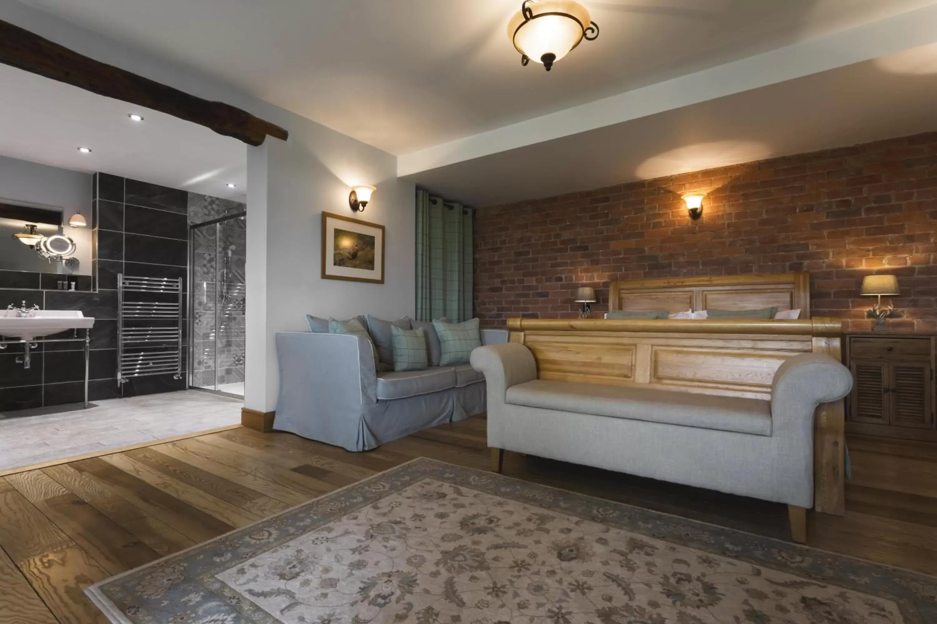 Bed, Seating Area in Lyth Valley Country House