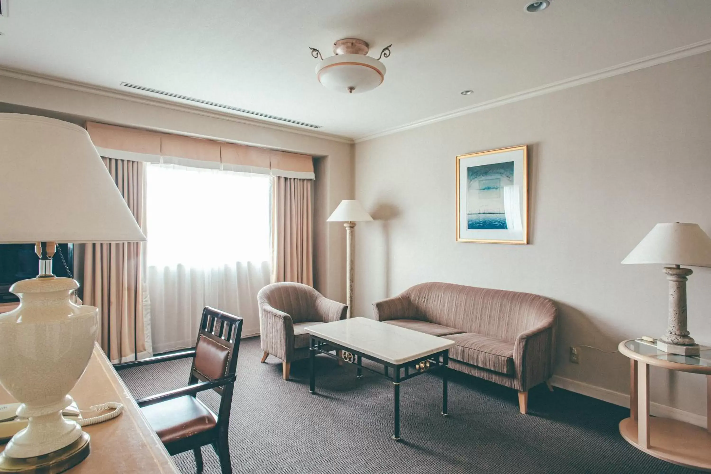 Seating Area in Numazu River Side Hotel