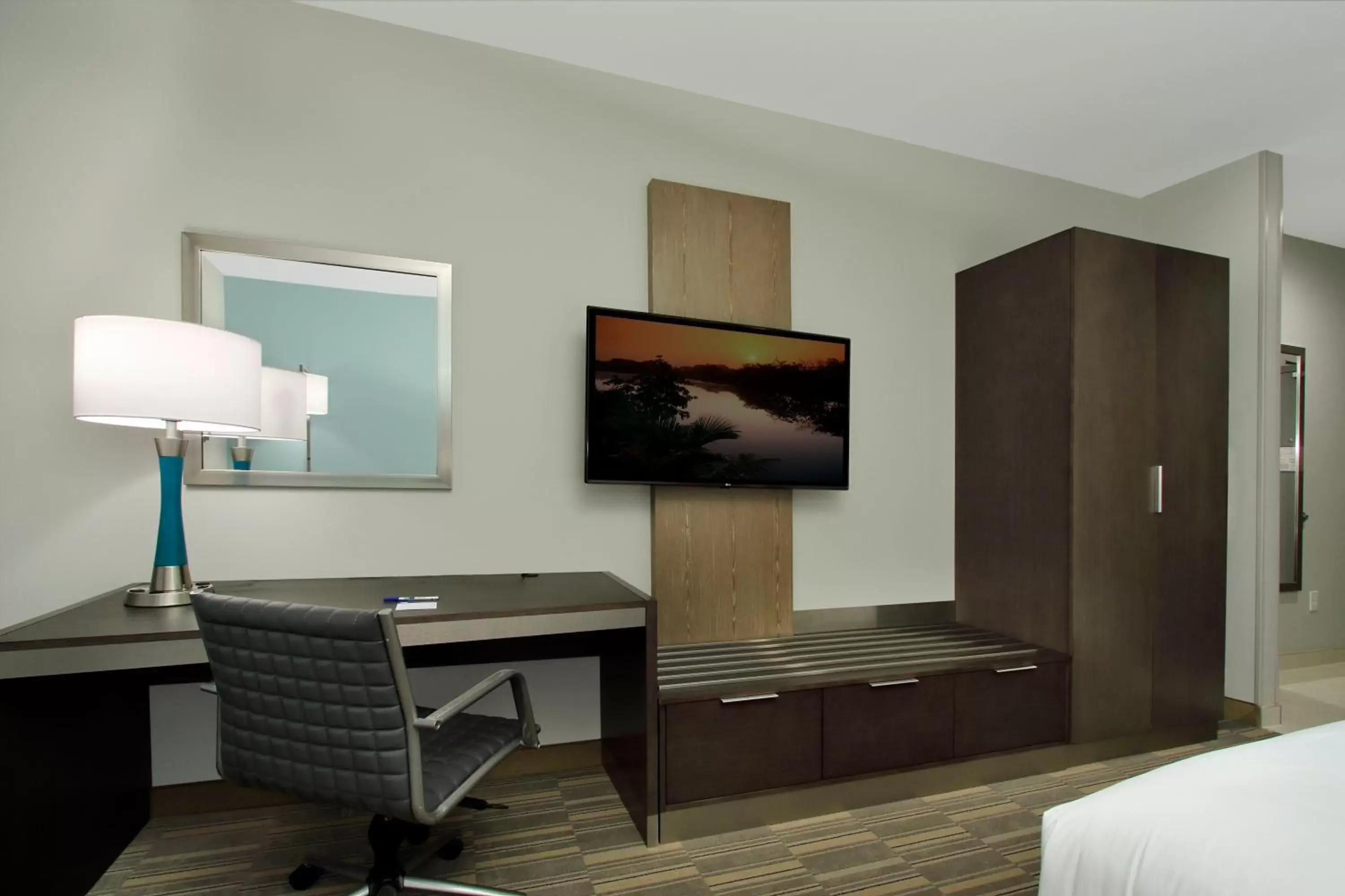 Photo of the whole room, TV/Entertainment Center in Holiday Inn Express & Suites - Lake Charles South Casino Area, an IHG Hotel