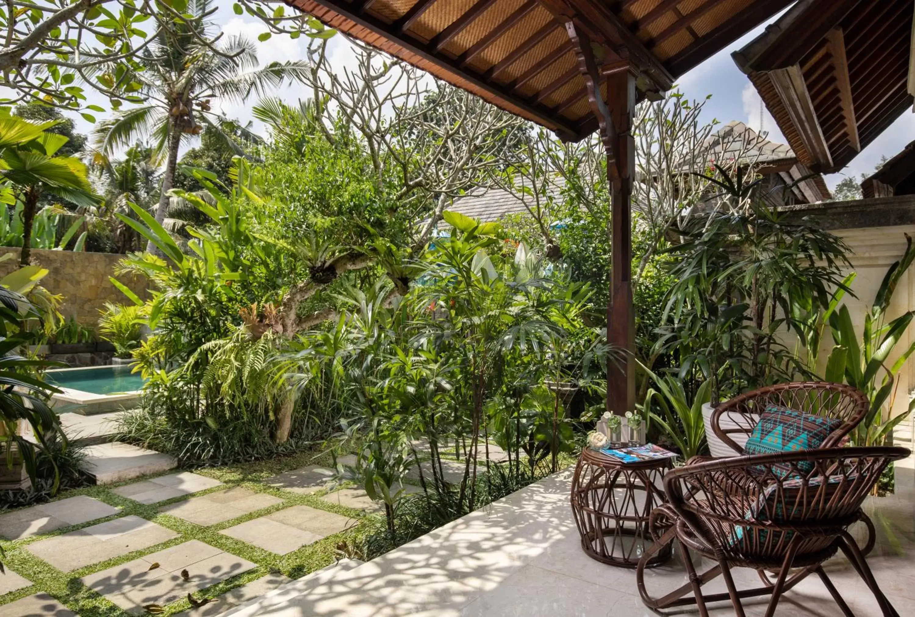 Balcony/Terrace in Kano Sari Ubud Villas