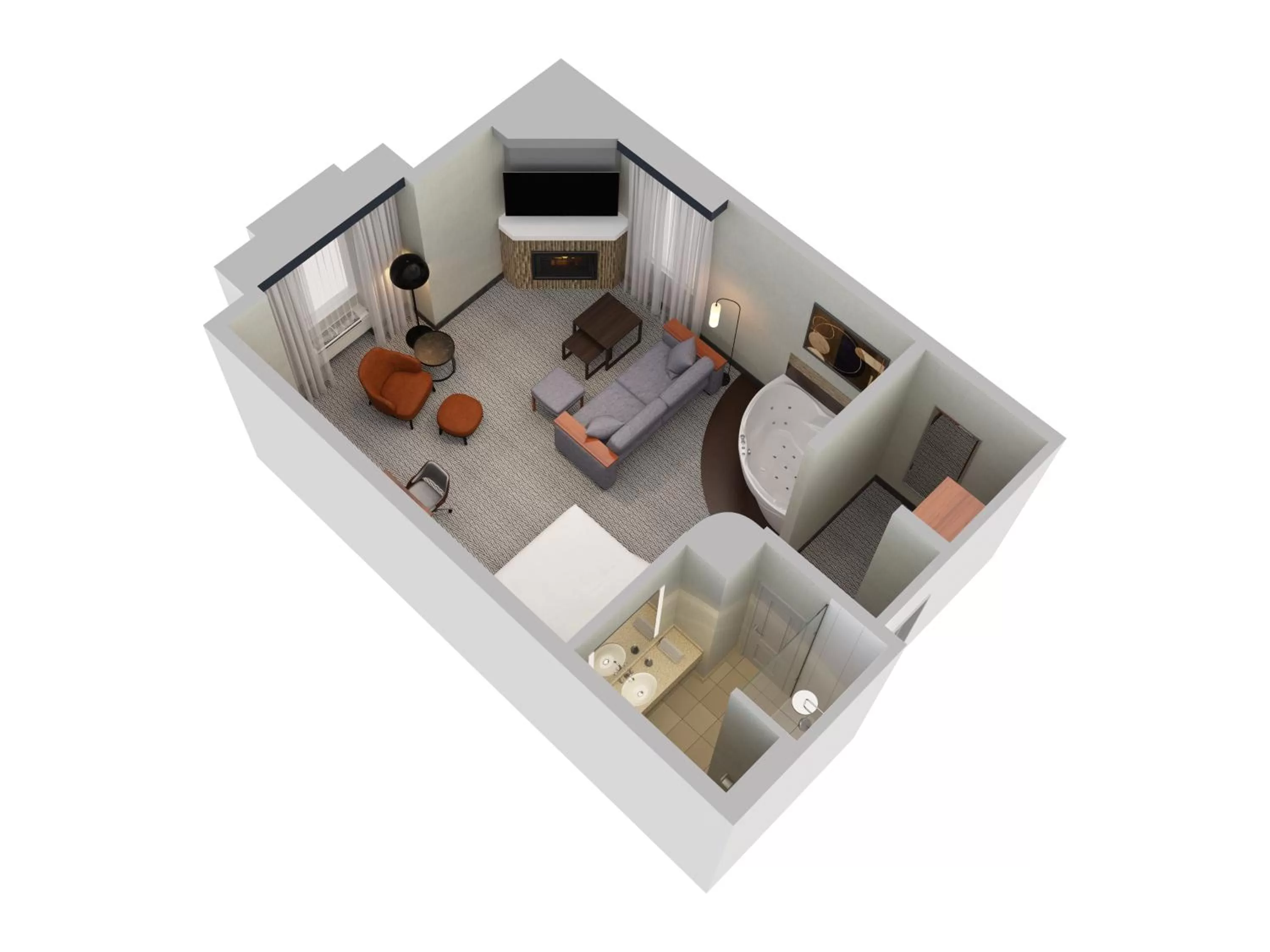 Floor plan in Courtyard by Marriott Waterloo St. Jacobs