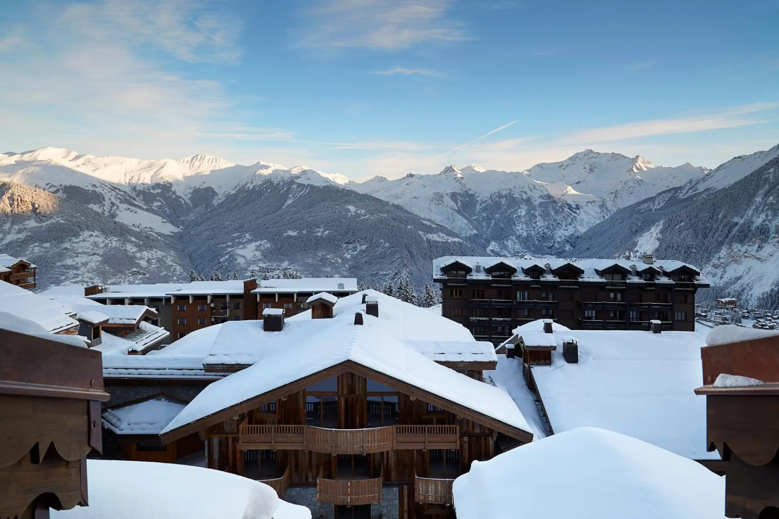 City view, Winter in Six Senses Residences & Spa Courchevel