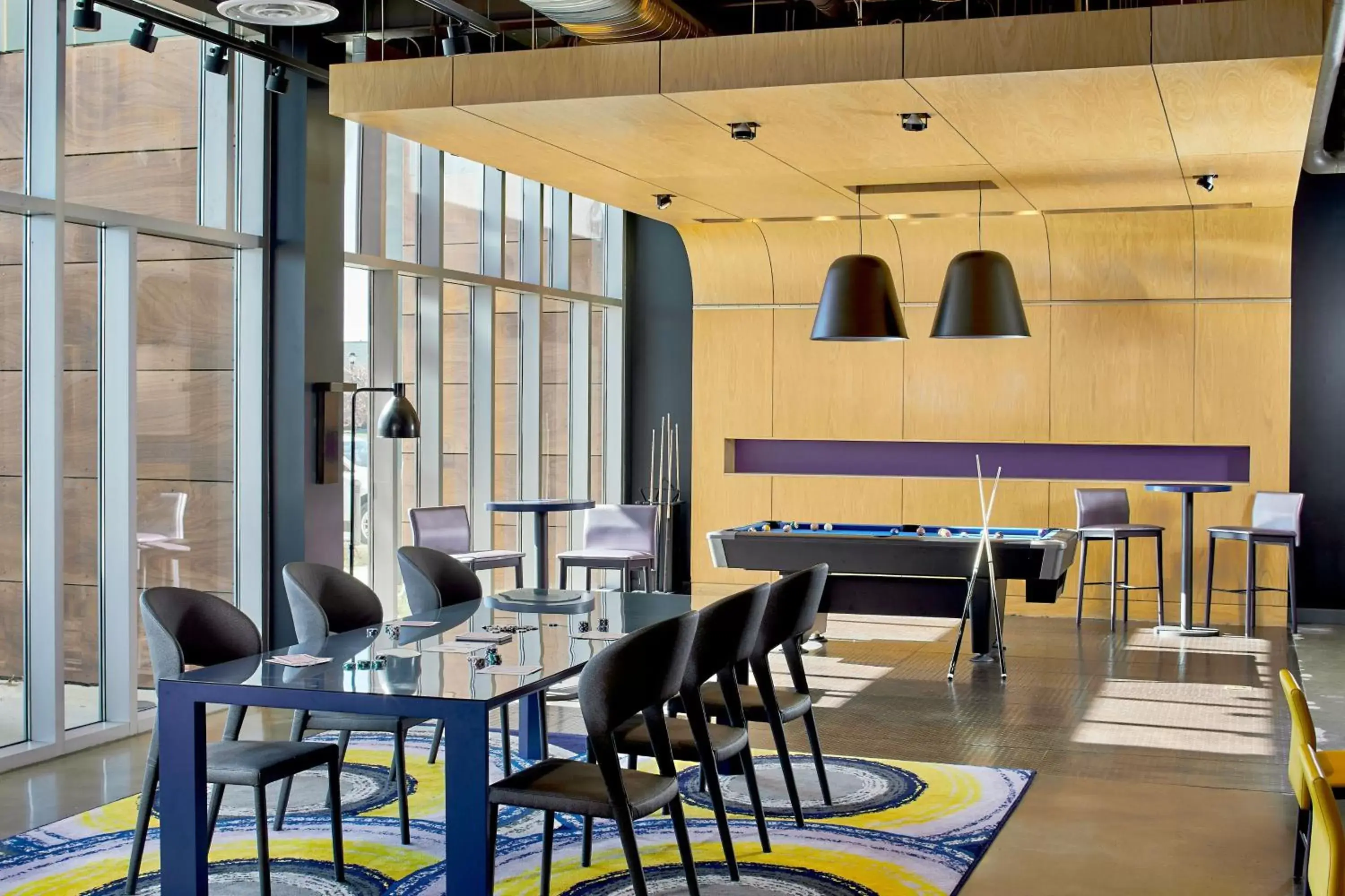 Lobby or reception, Restaurant/Places to Eat in Aloft Dulles Airport North