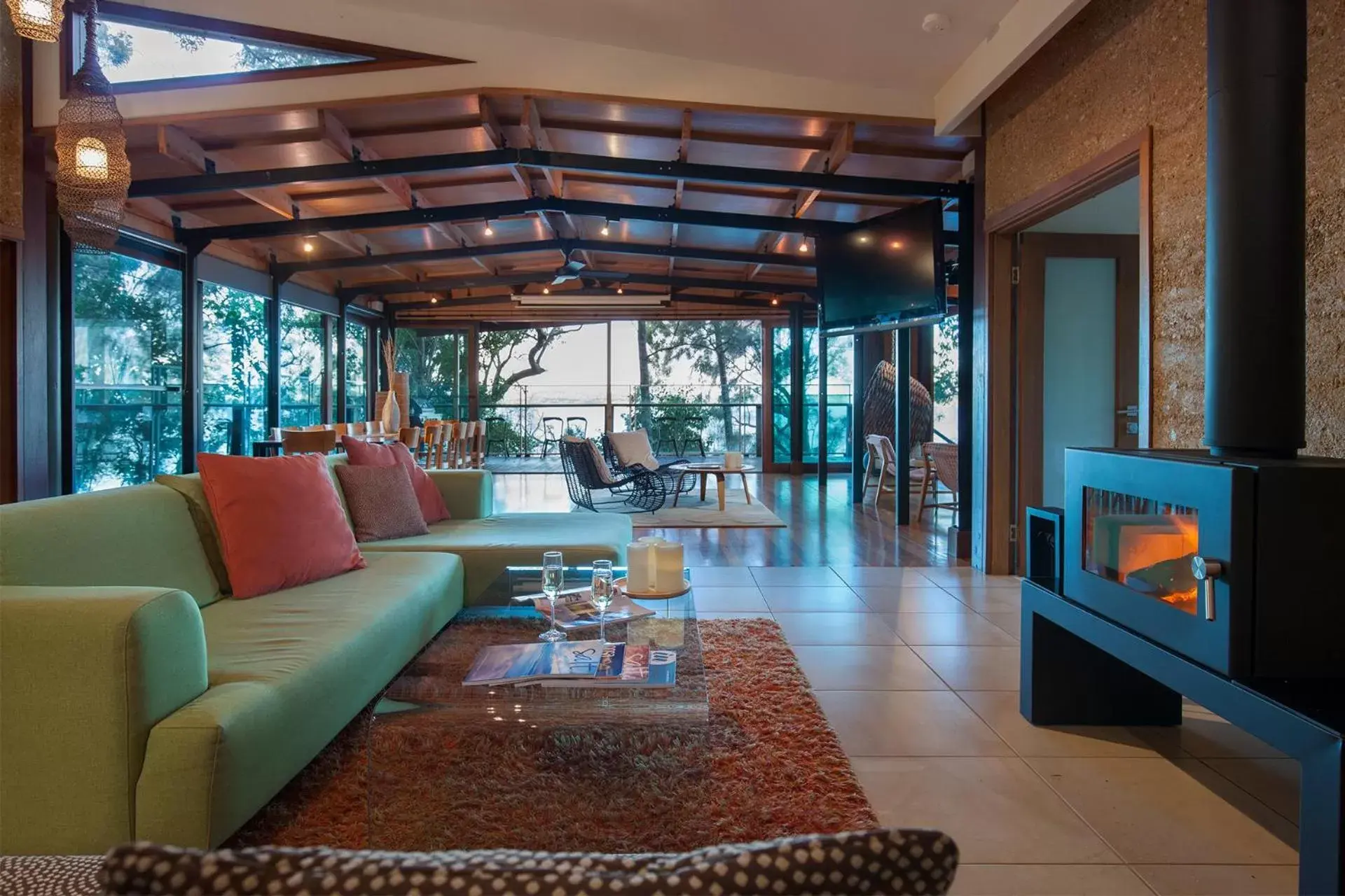 Living room, Seating Area in Eumarella Shores Noosa Lake Retreat