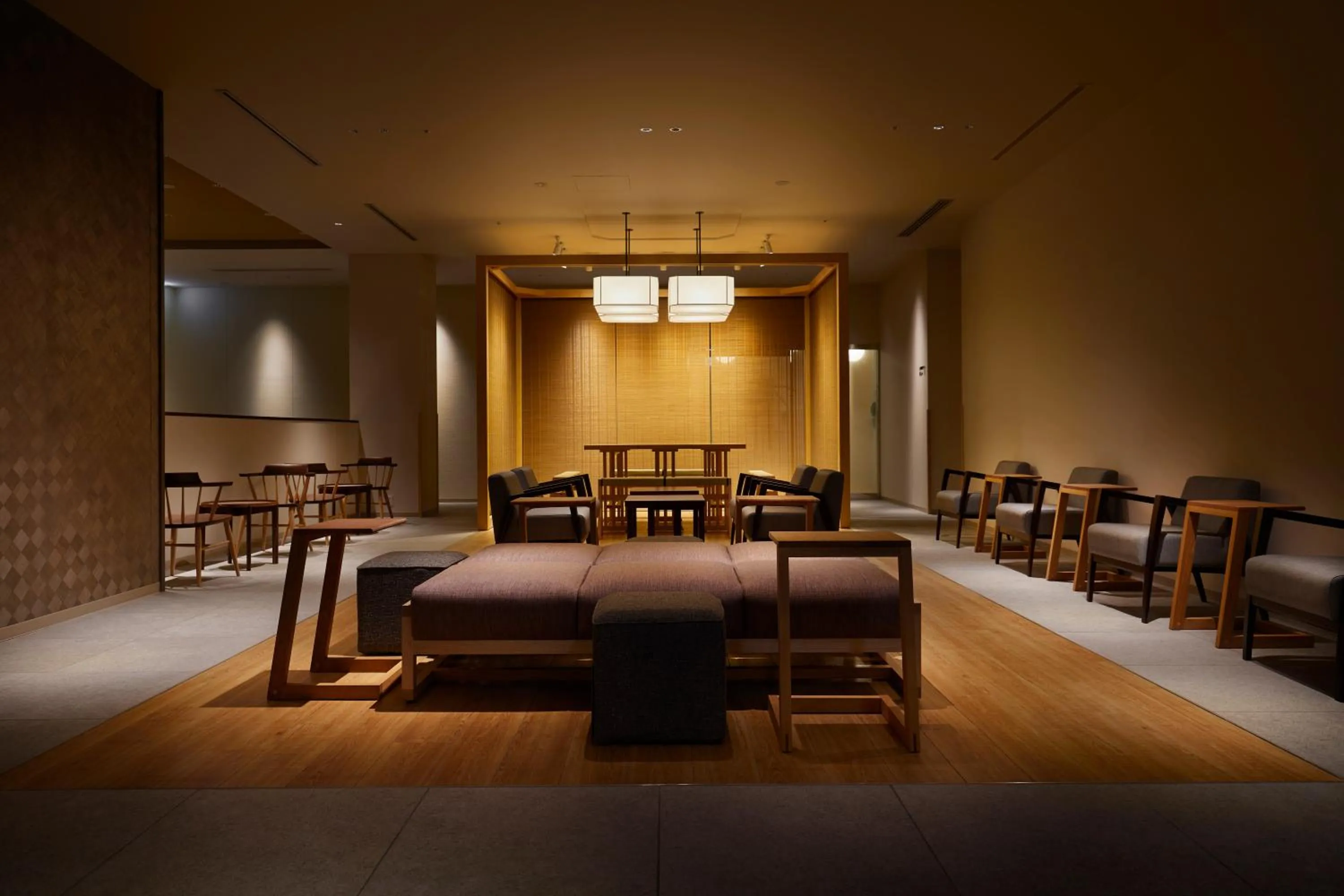 Communal lounge/ TV room in HOTEL AMANEK Kanazawa