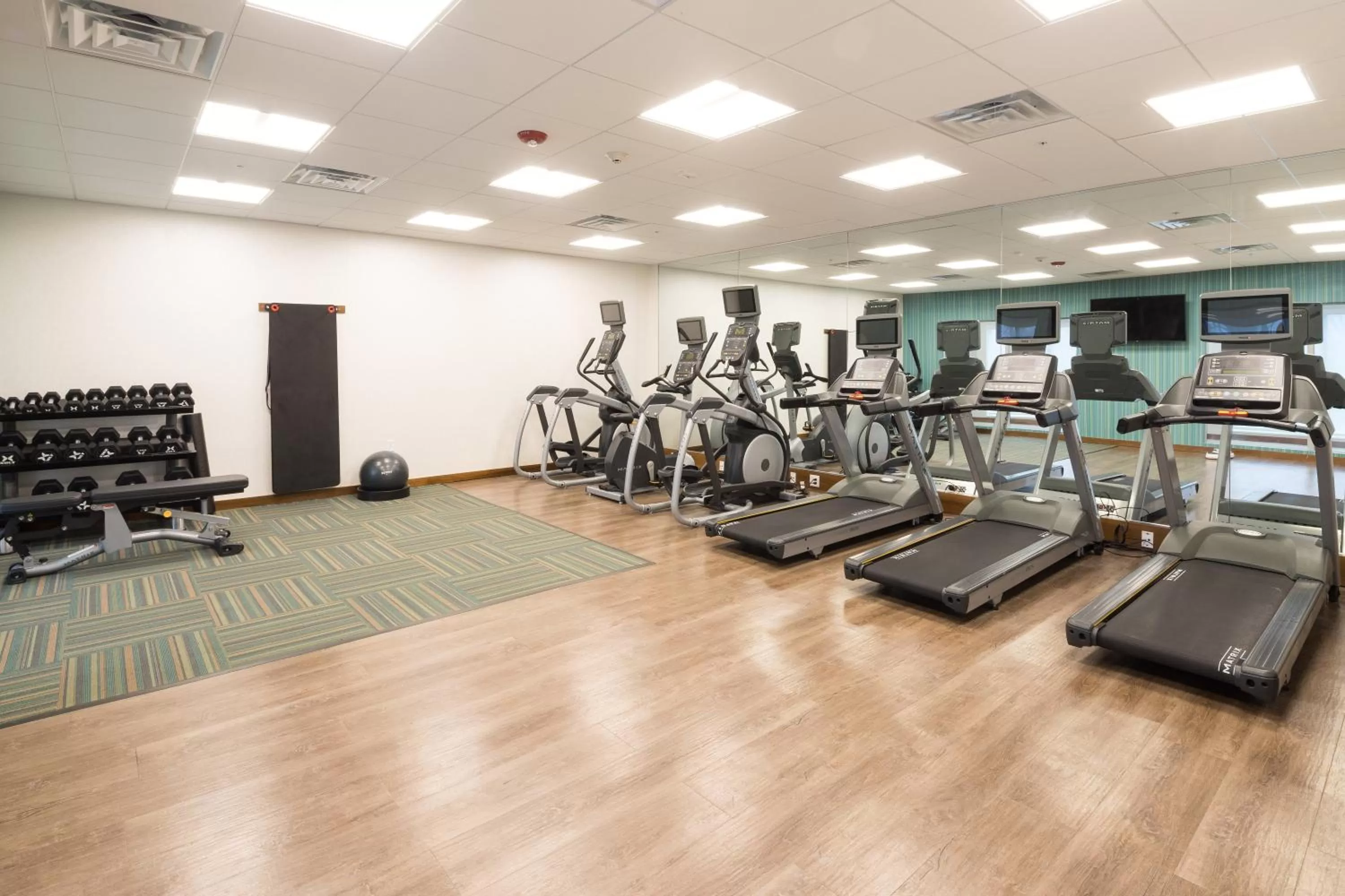 Fitness centre/facilities in Holiday Inn Express & Suites - Auburn by IHG