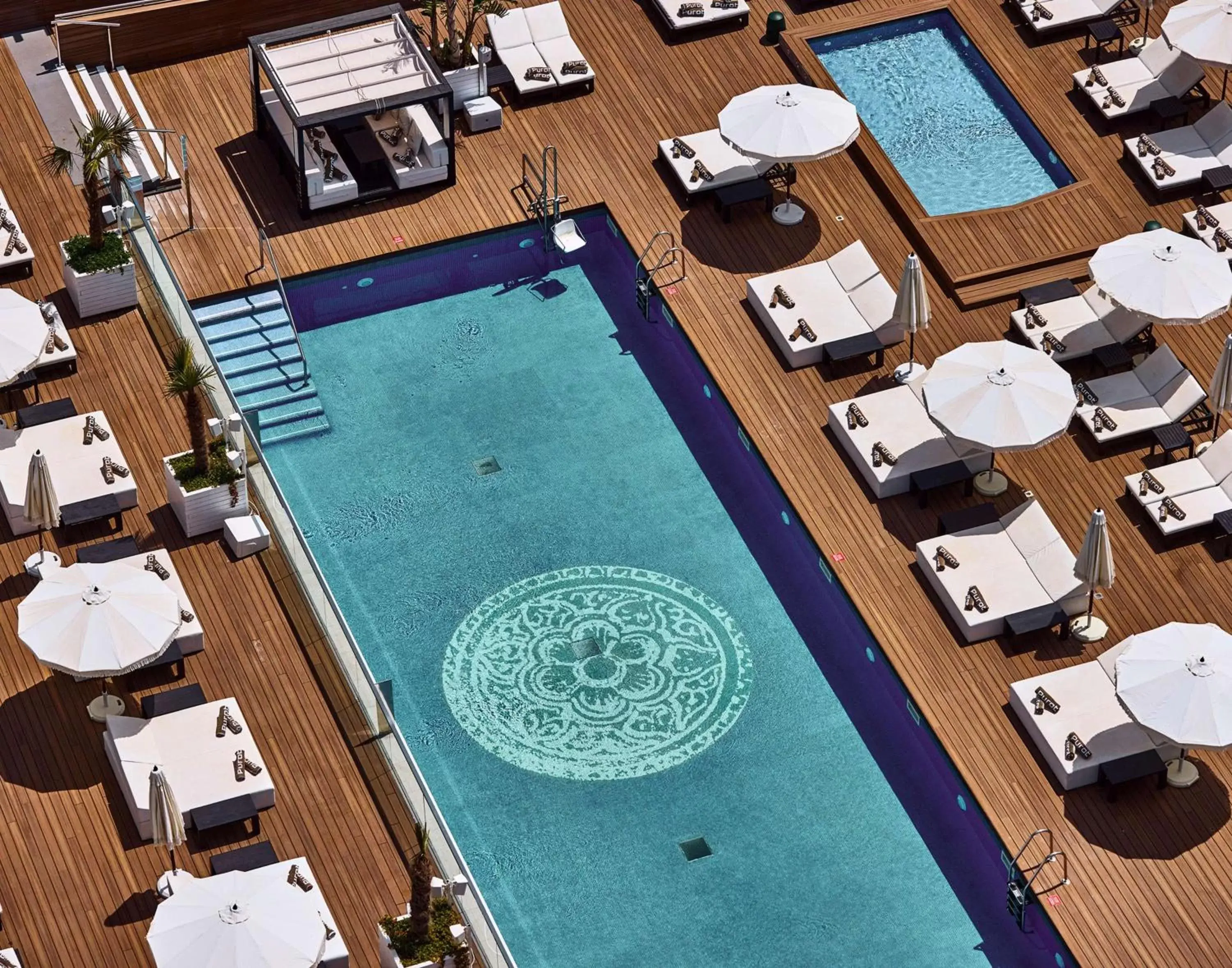 Pool View in Hilton Diagonal Mar Barcelona