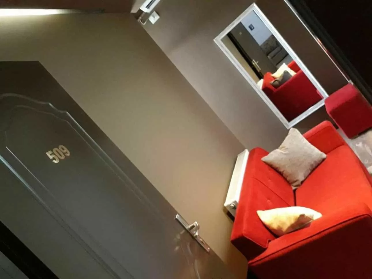 Decorative detail, Bed in Hotel The First