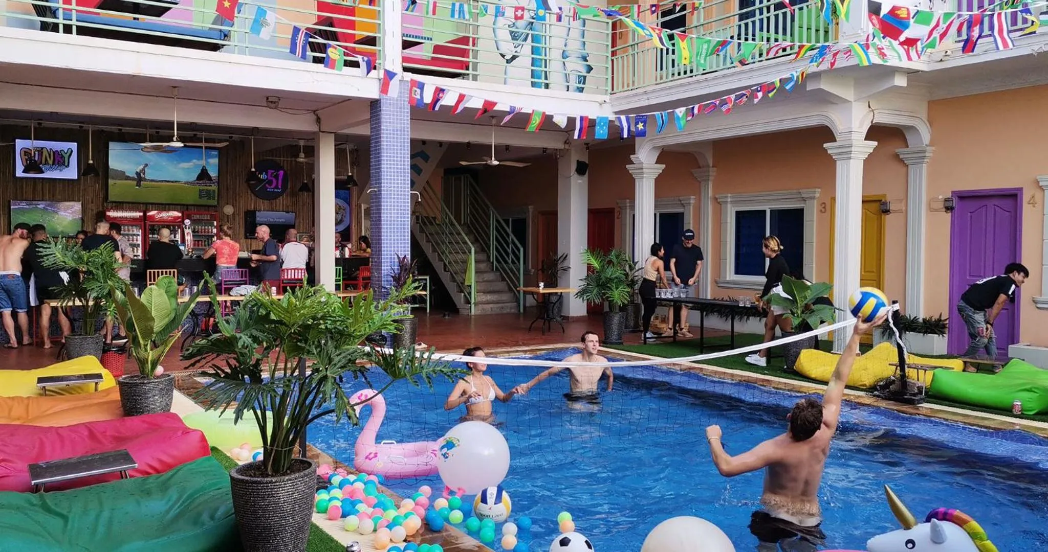 Property building in The Funky Village