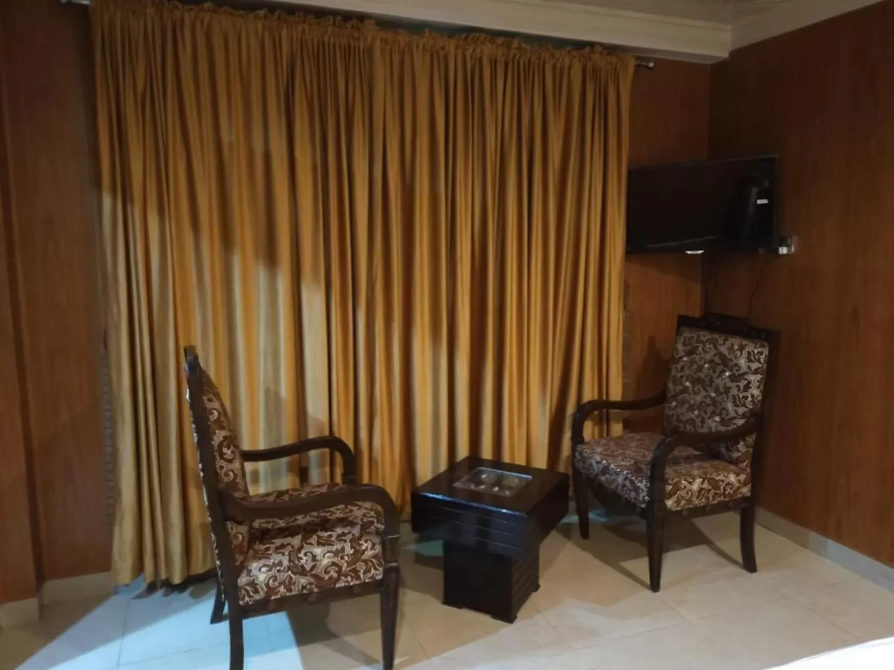 Seating area in Shagufta Hotel Murree