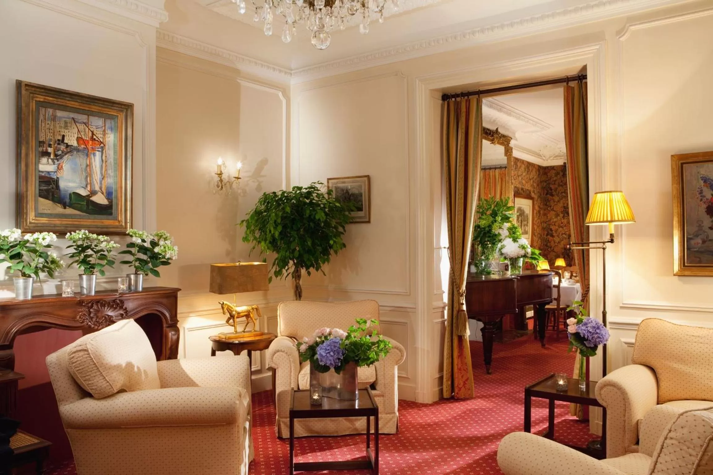 Lobby or reception in Hotel d'Angleterre