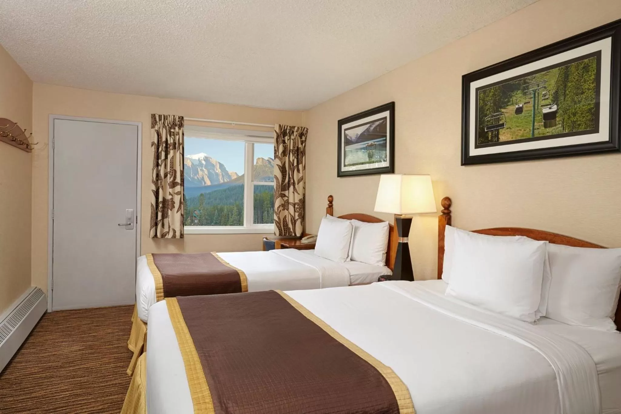 Bed in Lake Louise Inn