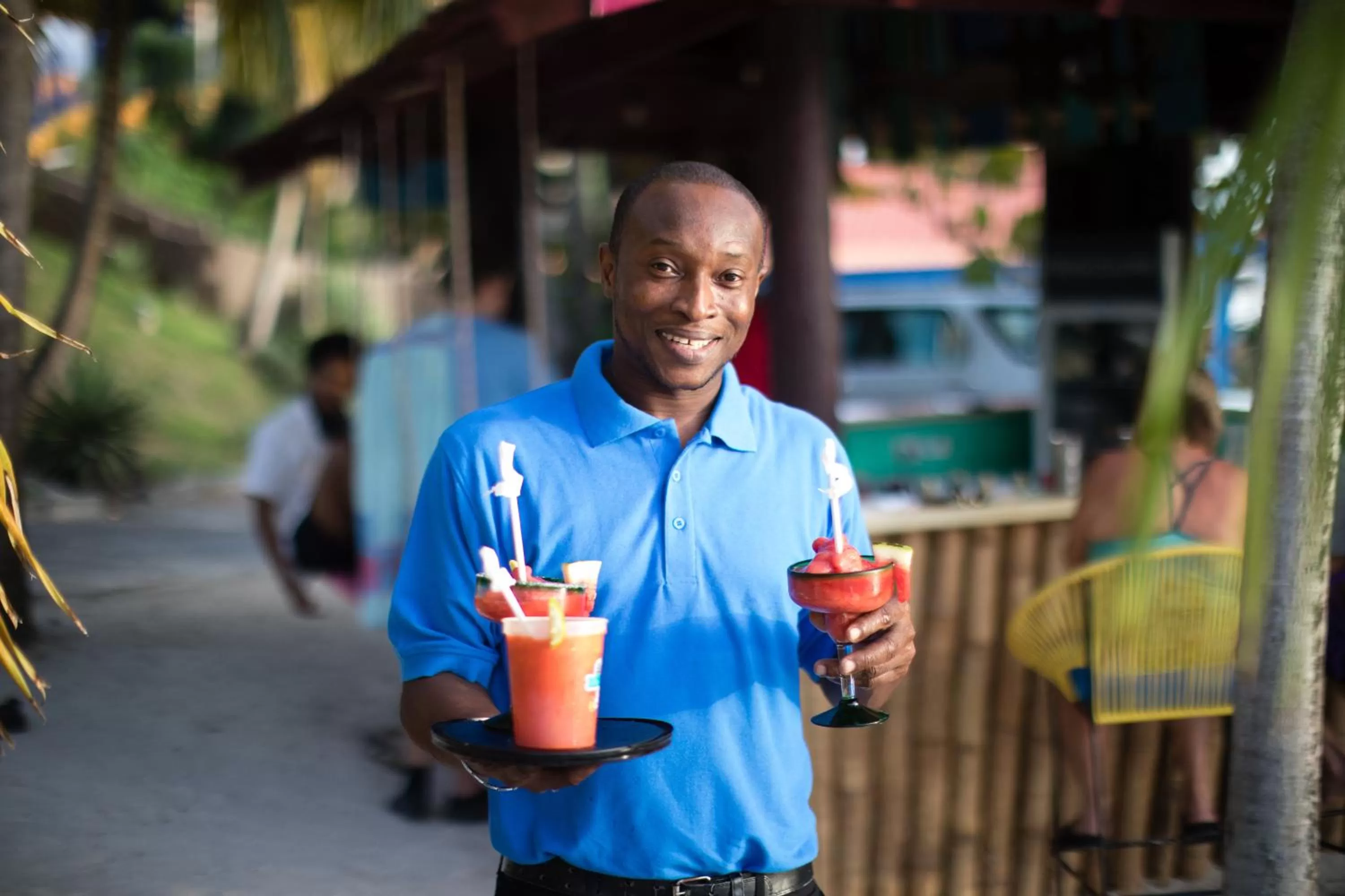 Staff in True Blue Bay Resort