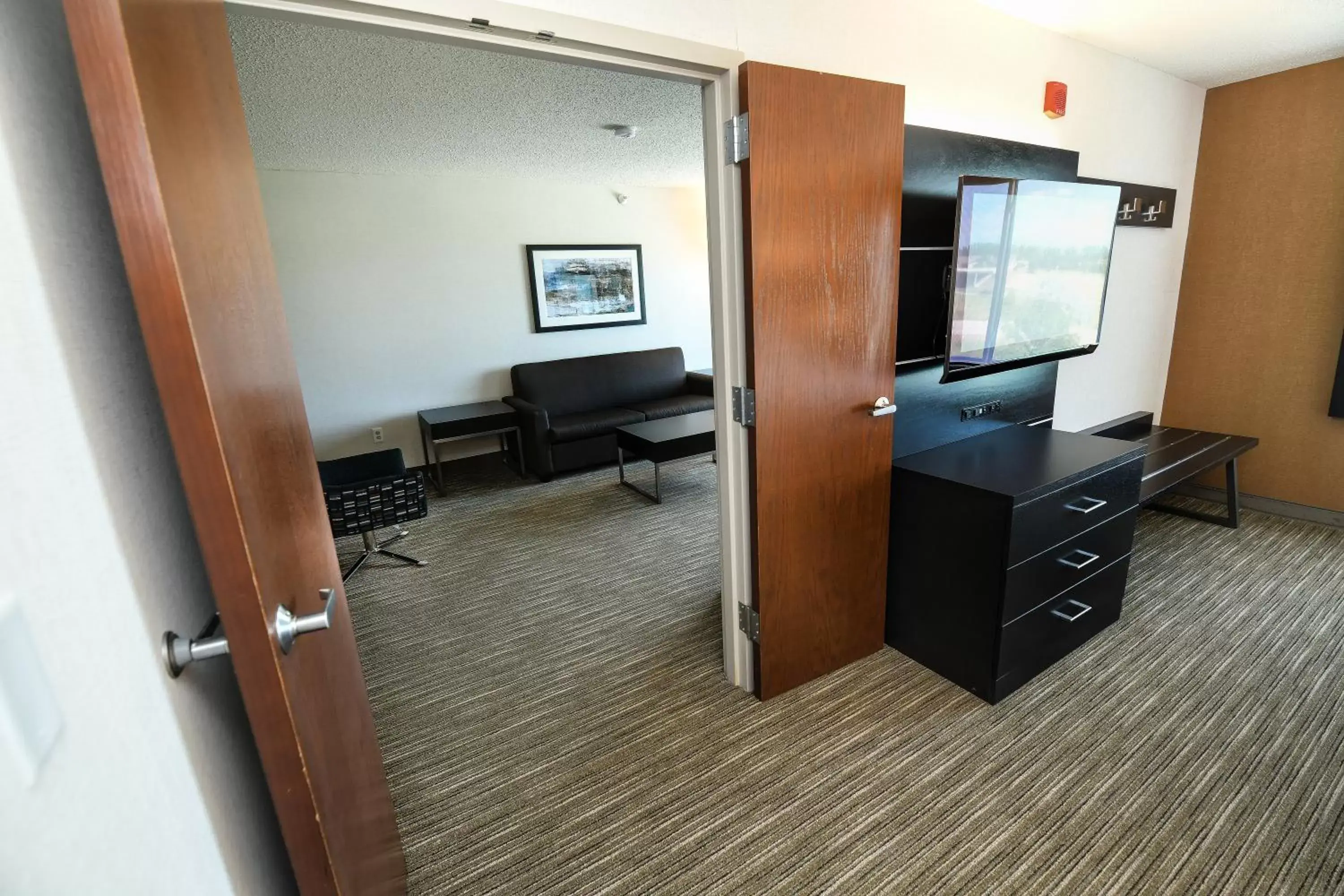 Photo of the whole room, TV/Entertainment Center in Holiday Inn Express Hotel & Suites Grand Forks, an IHG Hotel