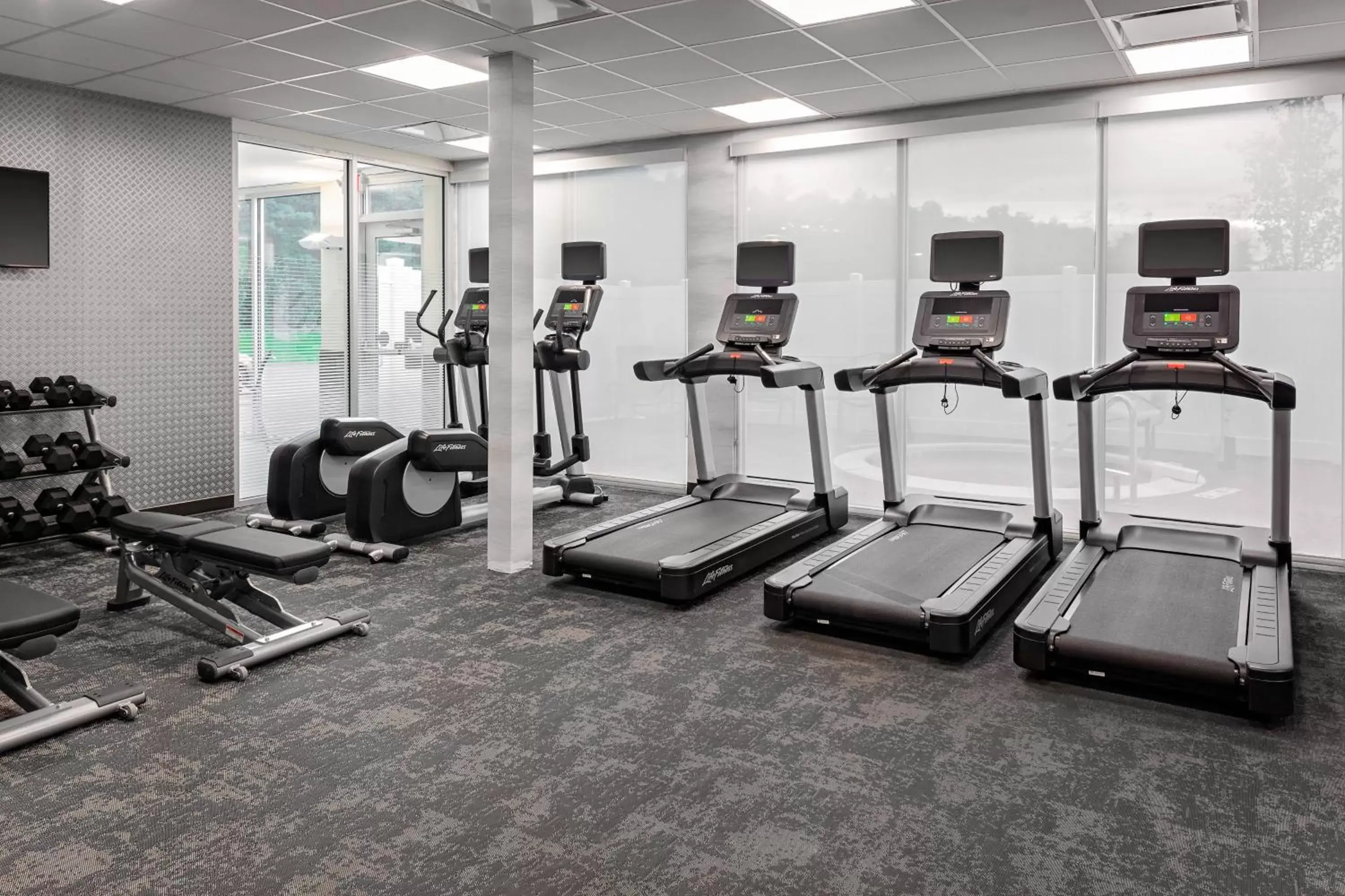 Fitness centre/facilities, Fitness Center/Facilities in Fairfield Inn & Suites by Marriott Queensbury Glens Falls/Lake George