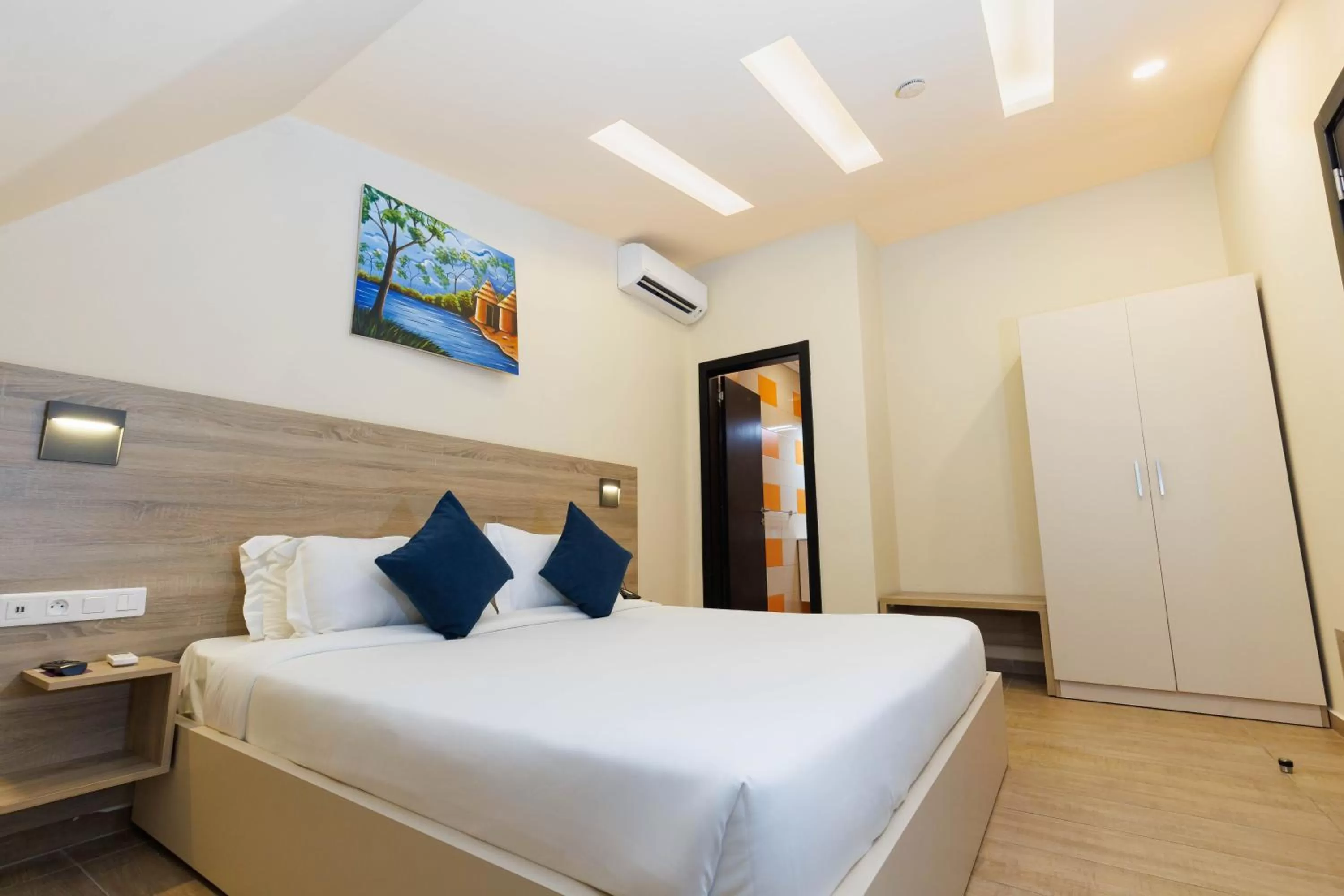 Bed in Silver Moon Hotel