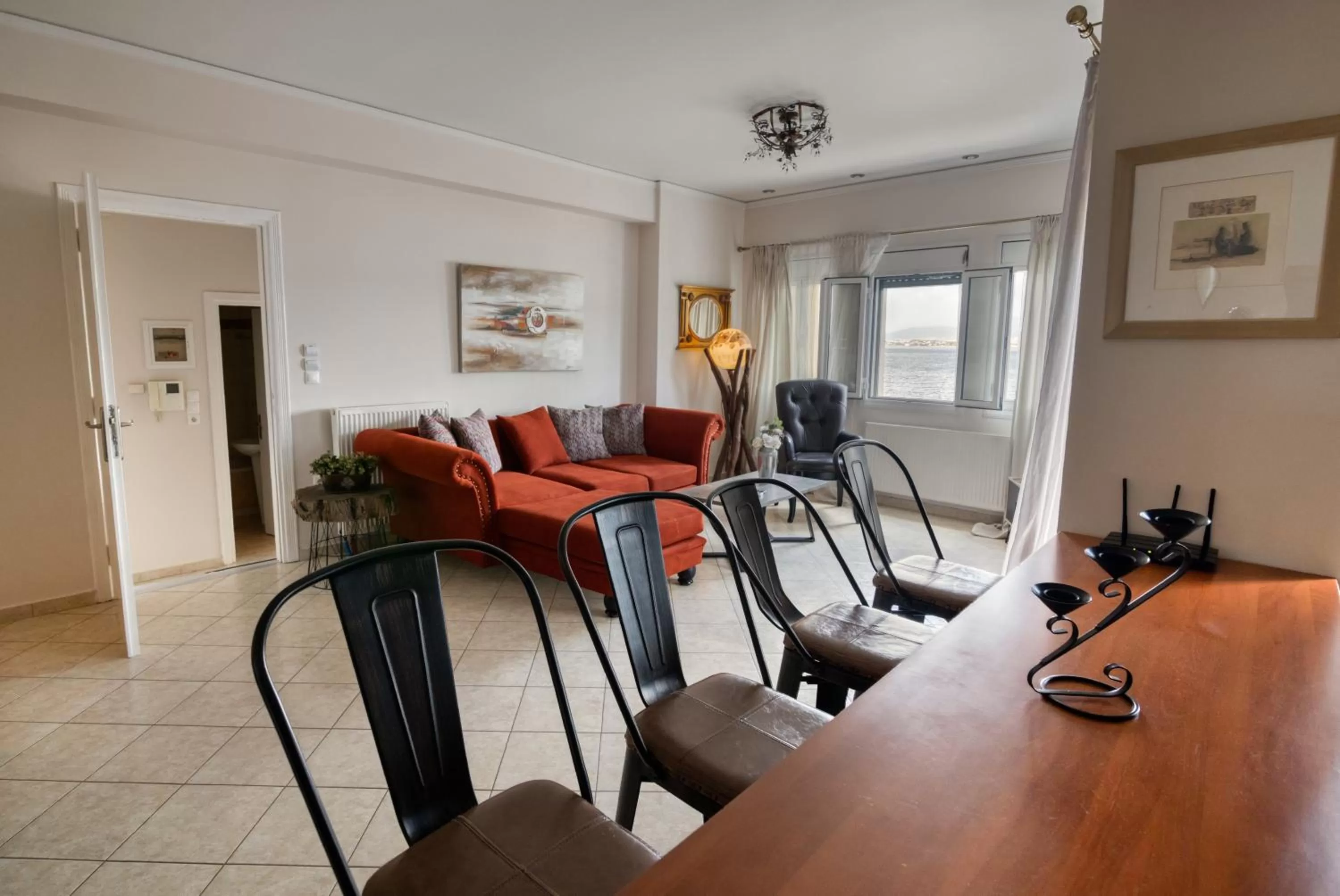Living room in Votsalakia Hotel & Luxury Apartments