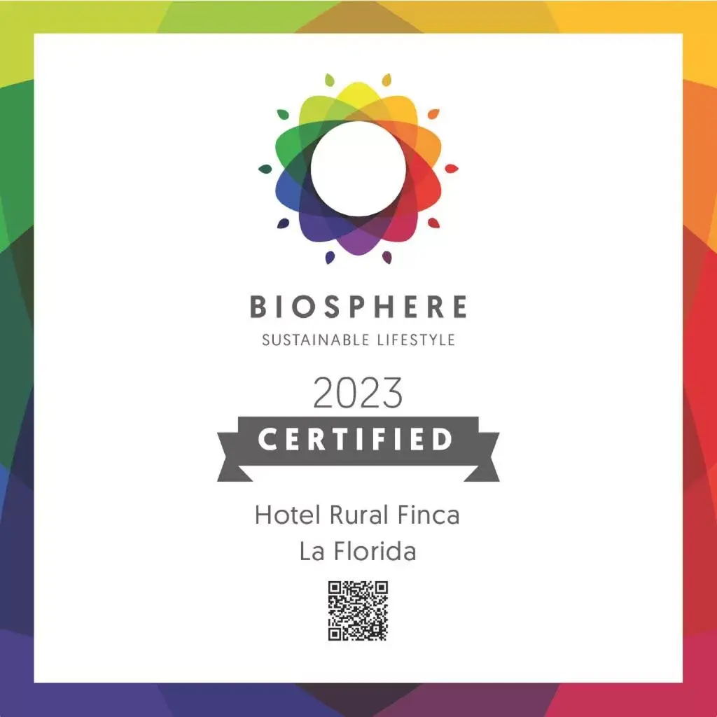 Certificate/Award in Hotel Rural Finca de La Florida