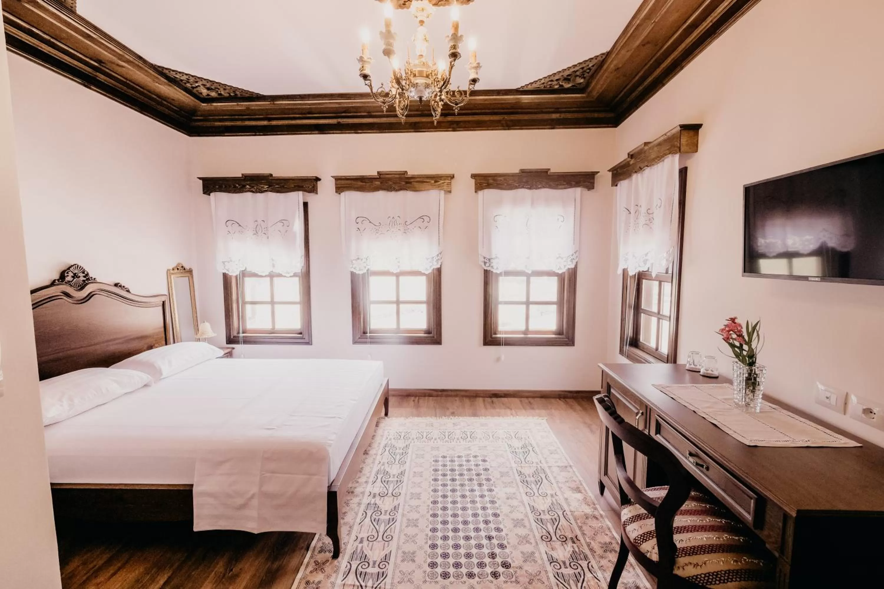 Bed in Beratino Hotel