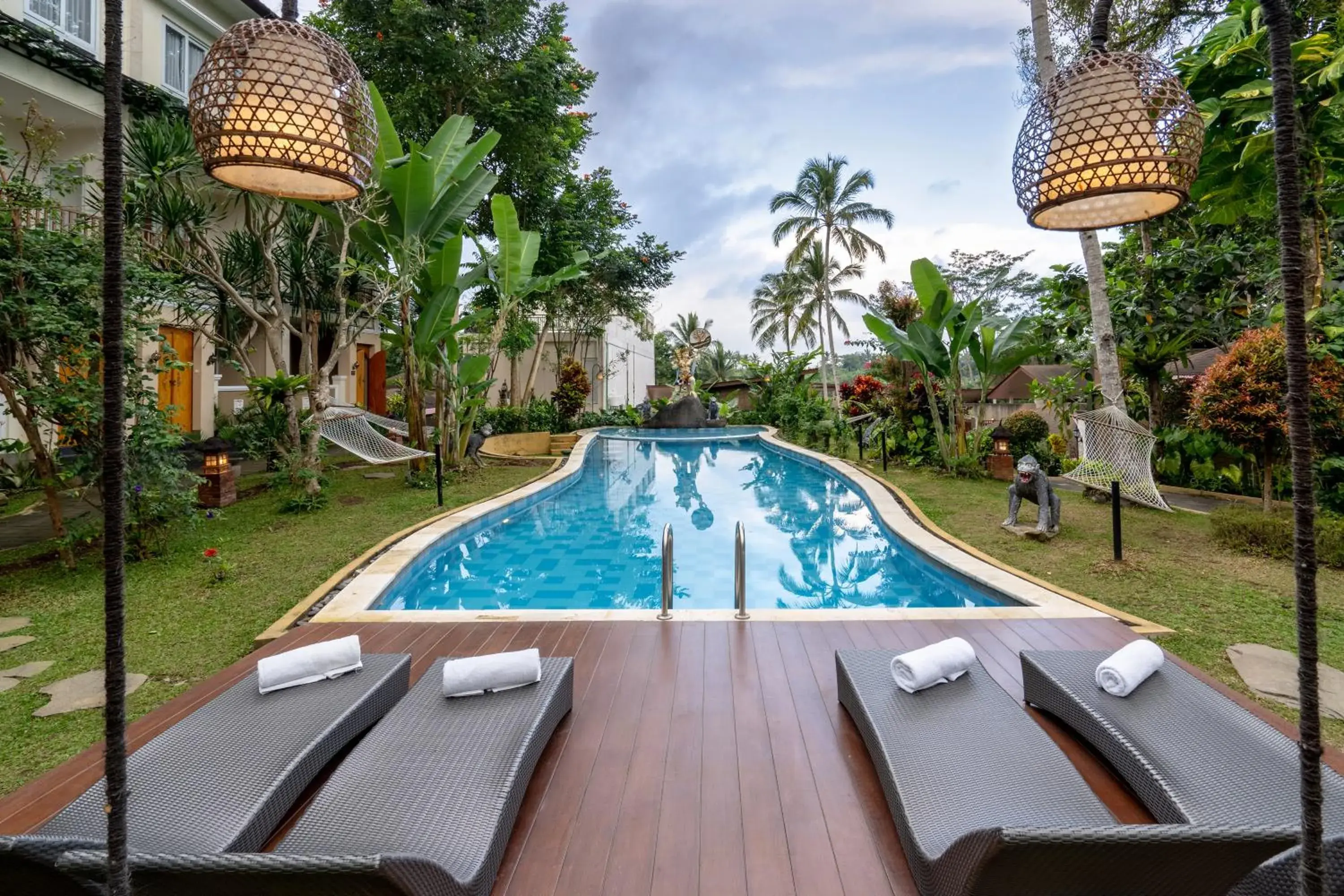 Garden view, Swimming Pool in Ashoka Tree Resort at Tanggayuda