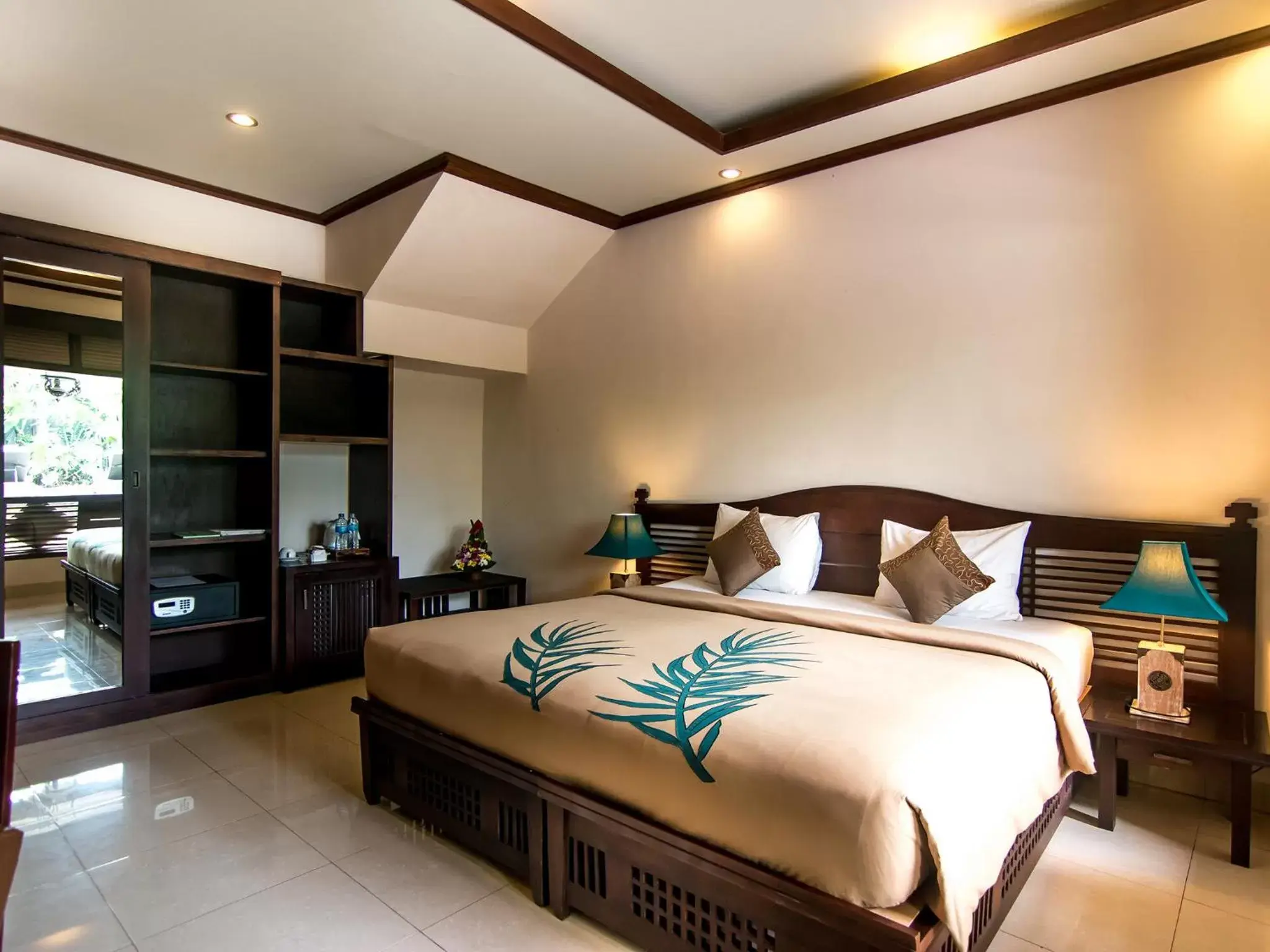 Bed in De Munut Balinese Resort