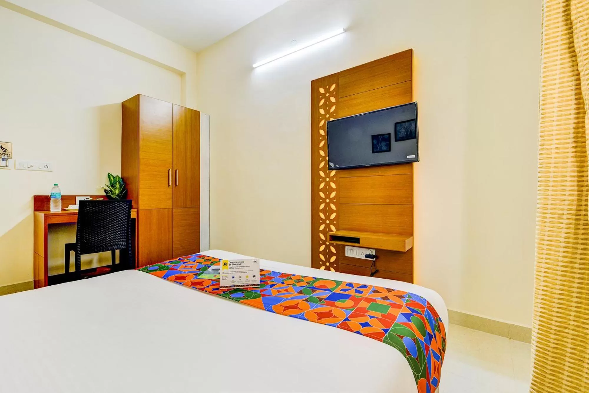 Bedroom, Bed in FabHotel Sky Bay Residency - Near Kodambakkam Railway Station