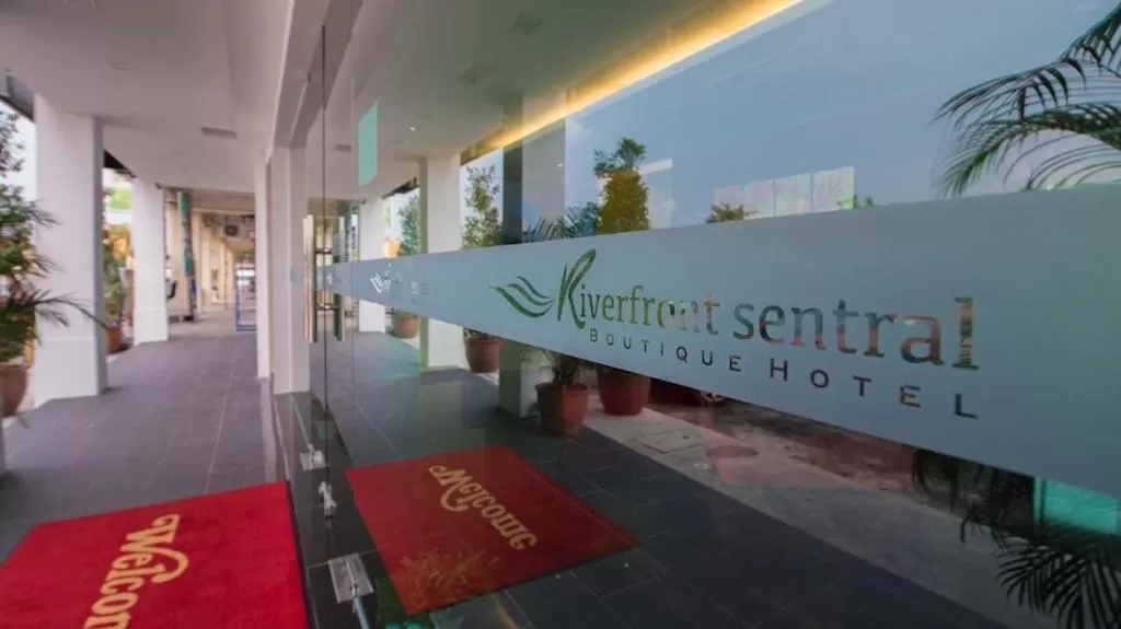 Property Logo/Sign in Riverfront Boutique Hotel