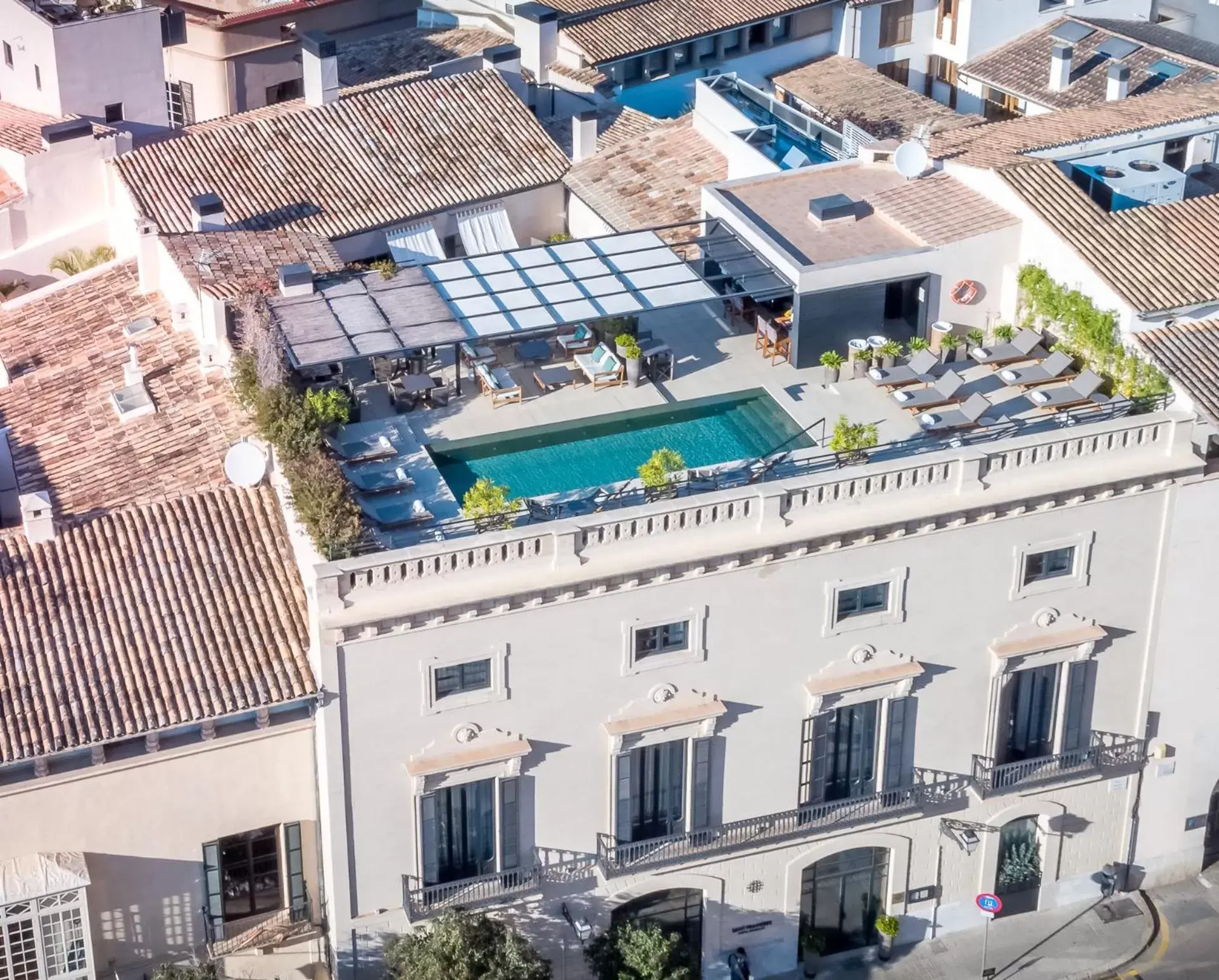 Property building, Bird's-eye View in Sant Francesc Hotel Singular