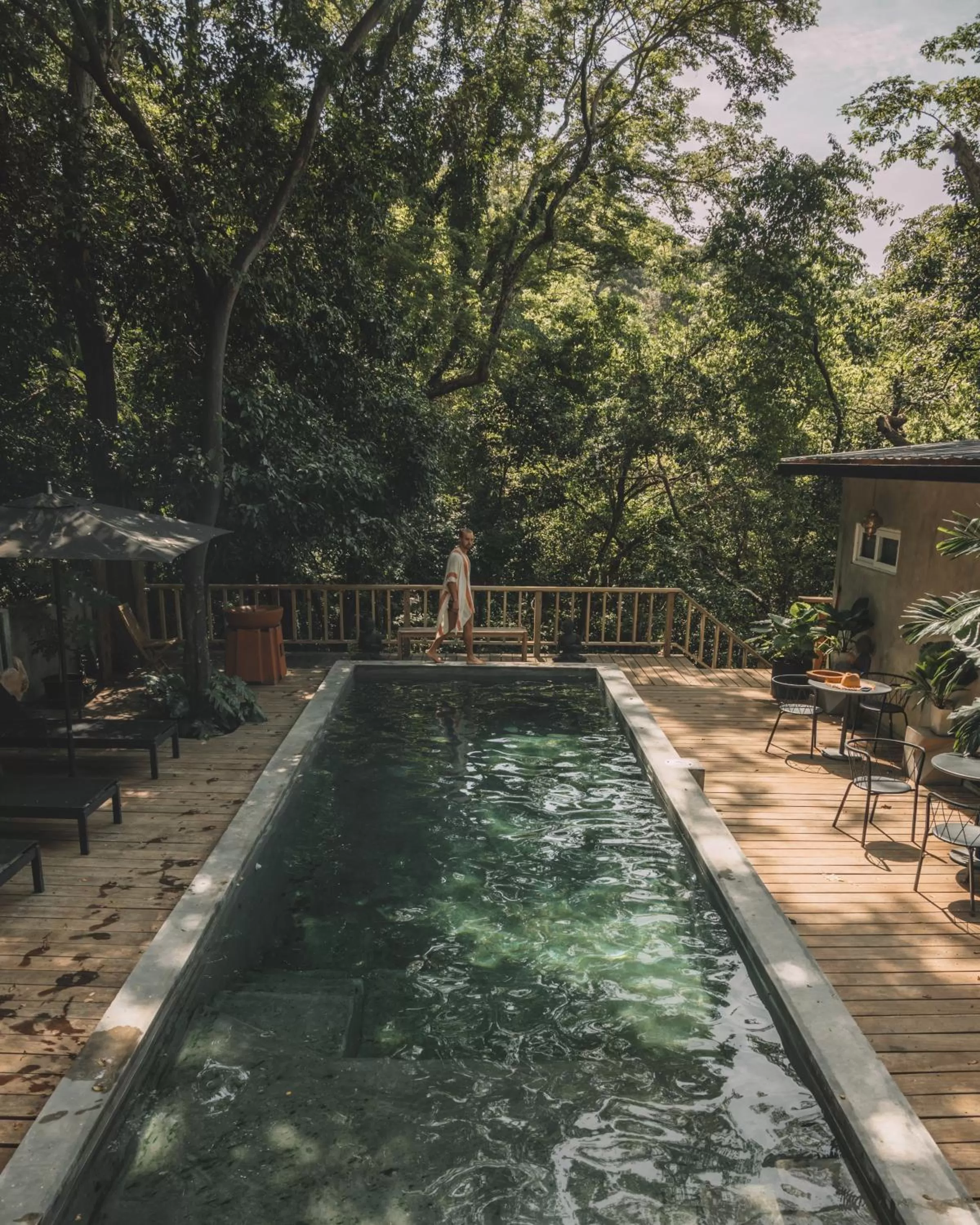 Swimming pool in Saboga Lodge