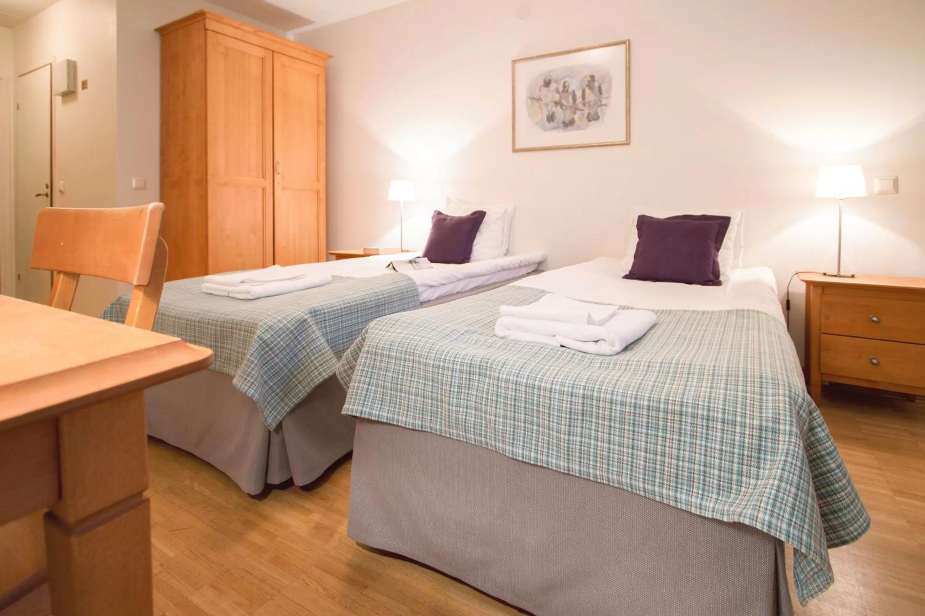 Bed in Saimaanranta Resort by Anttolanhovi