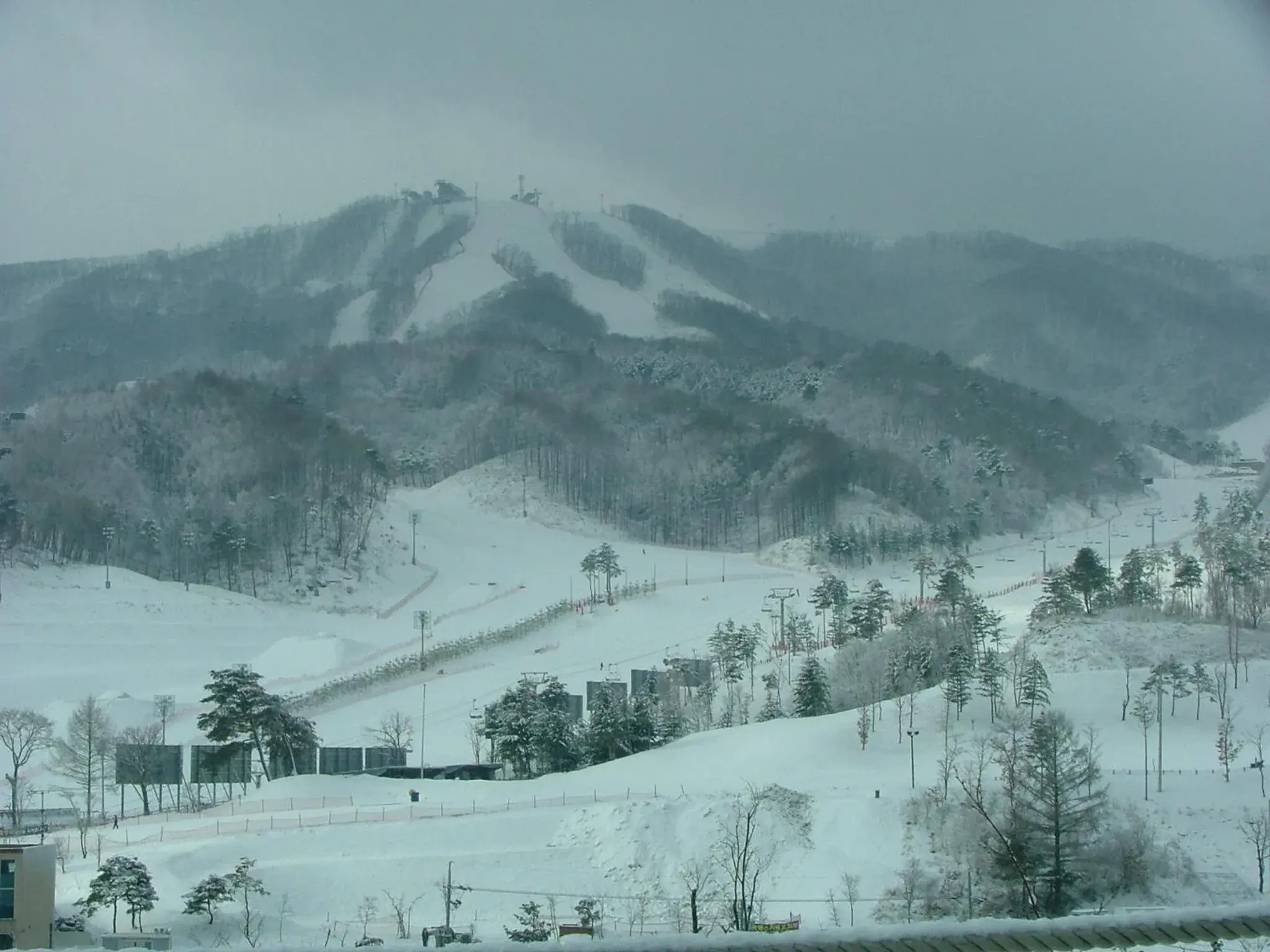 Skiing, Winter in White Cabin