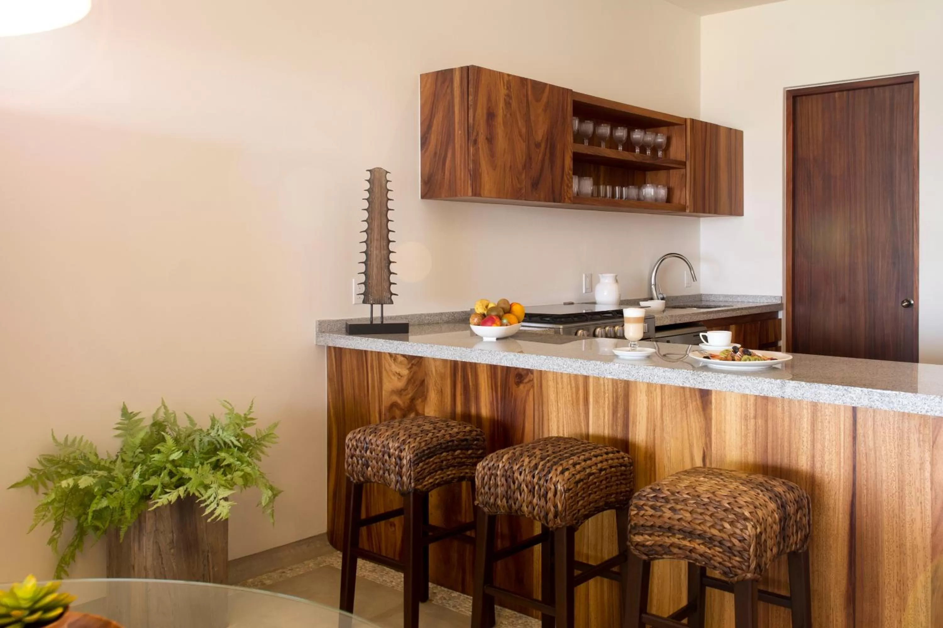 Coffee/tea facilities, Kitchen/Kitchenette in Marea Beachfront Villas