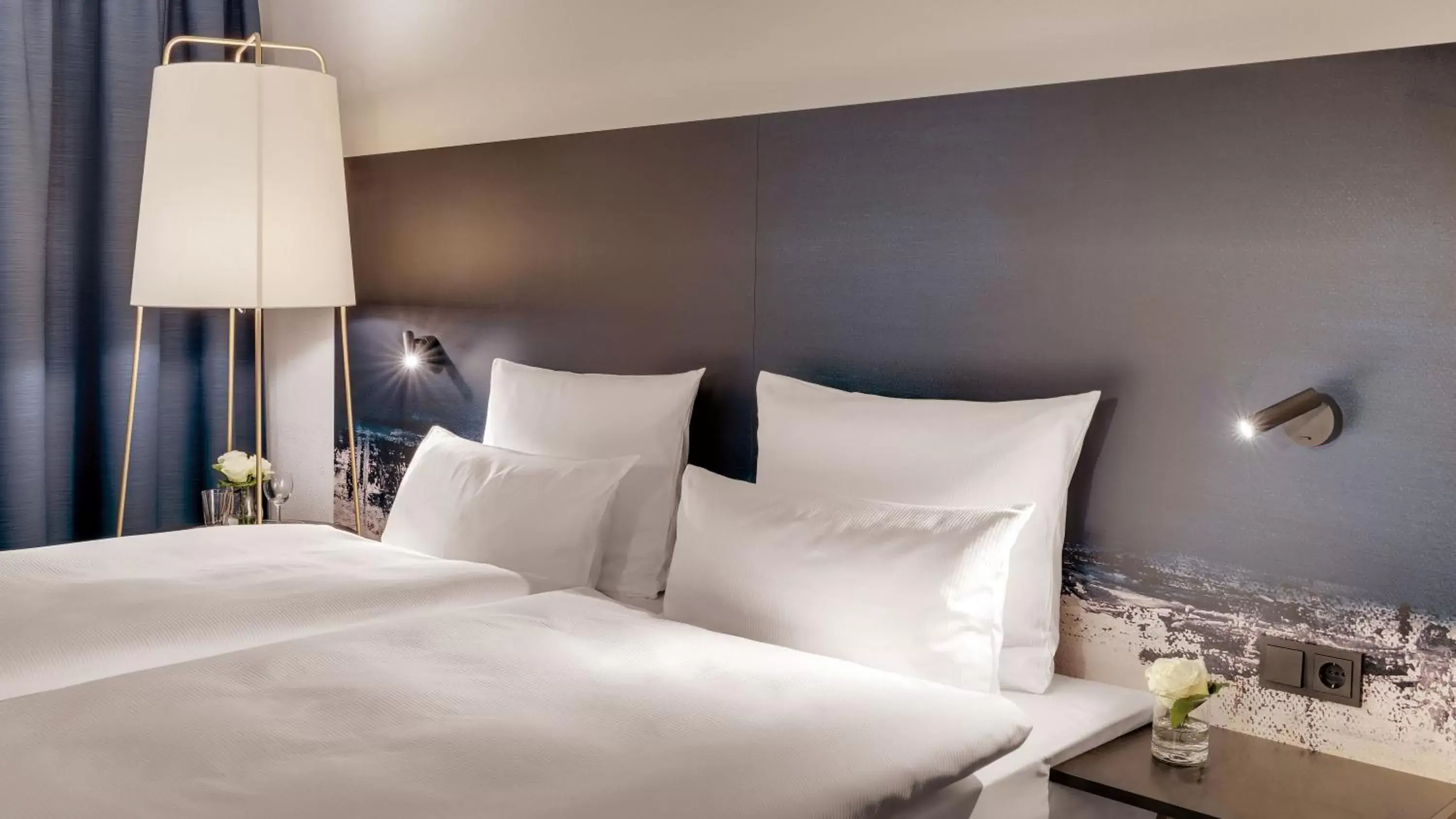 Bed in Hotel the YARD Bad Honnef Bed in Hotel the YARD Bad Honnef