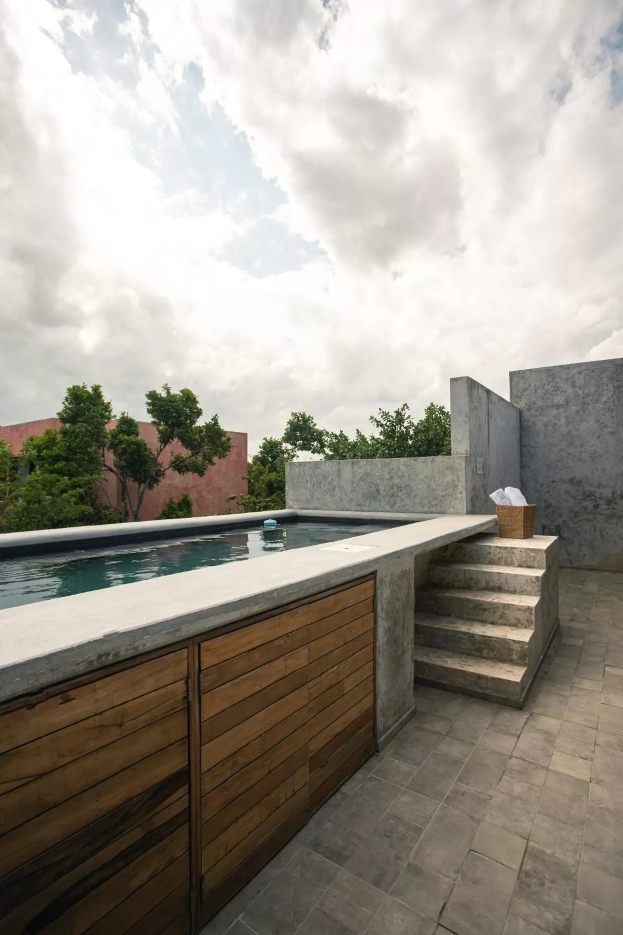 Swimming pool, Balcony/Terrace in Hotel Panacea Tulum