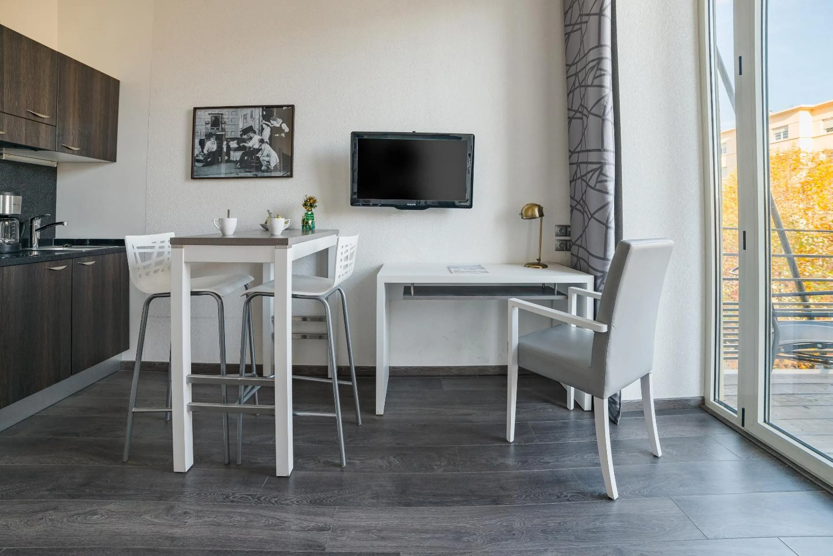 Balcony/Terrace in Lagrange Aparthotel Lyon Lumière