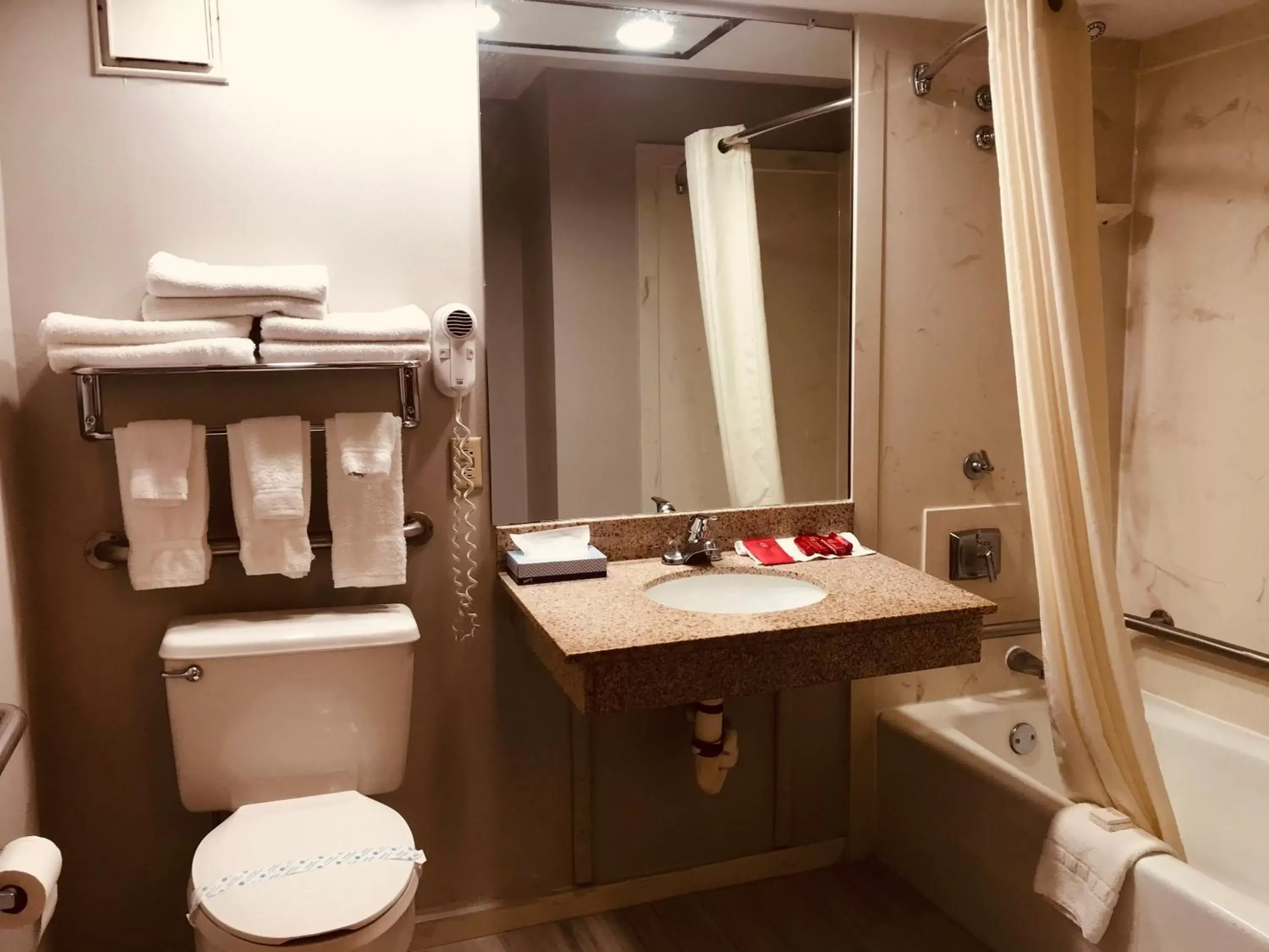 Shower, Bathroom in SureStay Plus Hotel by Best Western Greenwood