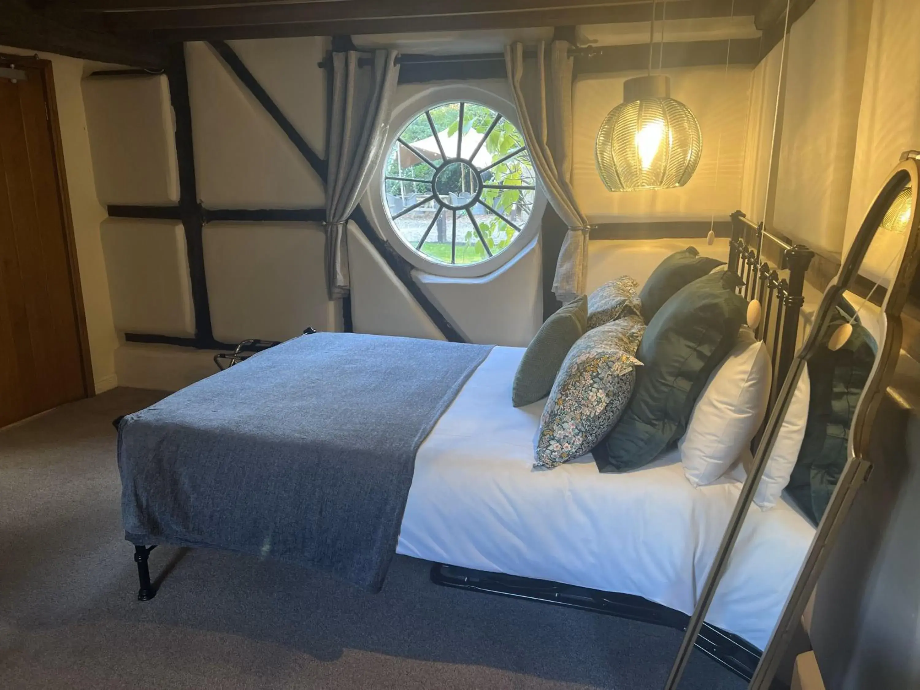 Bed in Old Rectory House & Orangery Rooms