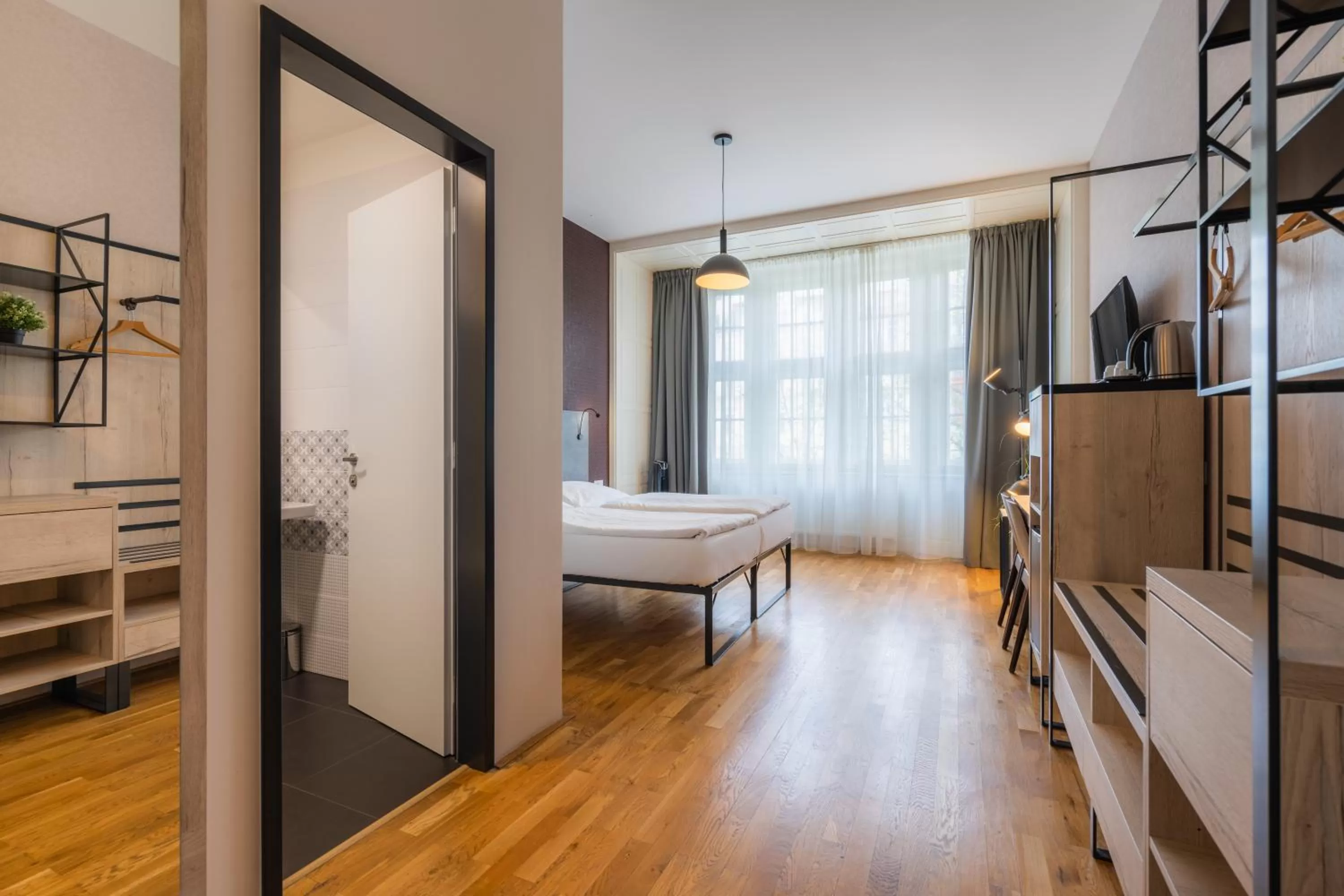 Bedroom, Bed in EA ApartHotel Melantrich