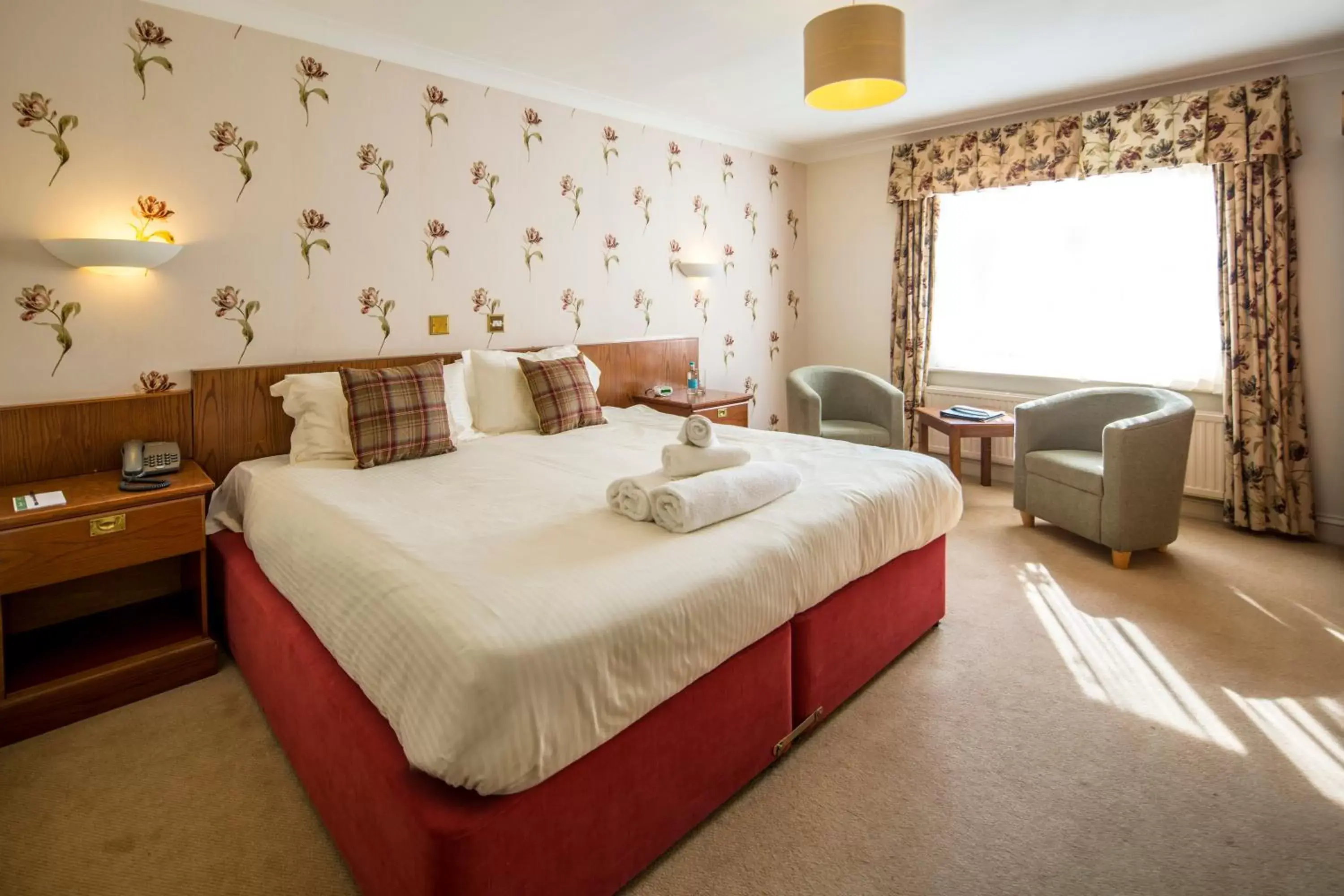 Bed in Flackley Ash Hotel & Restaurant