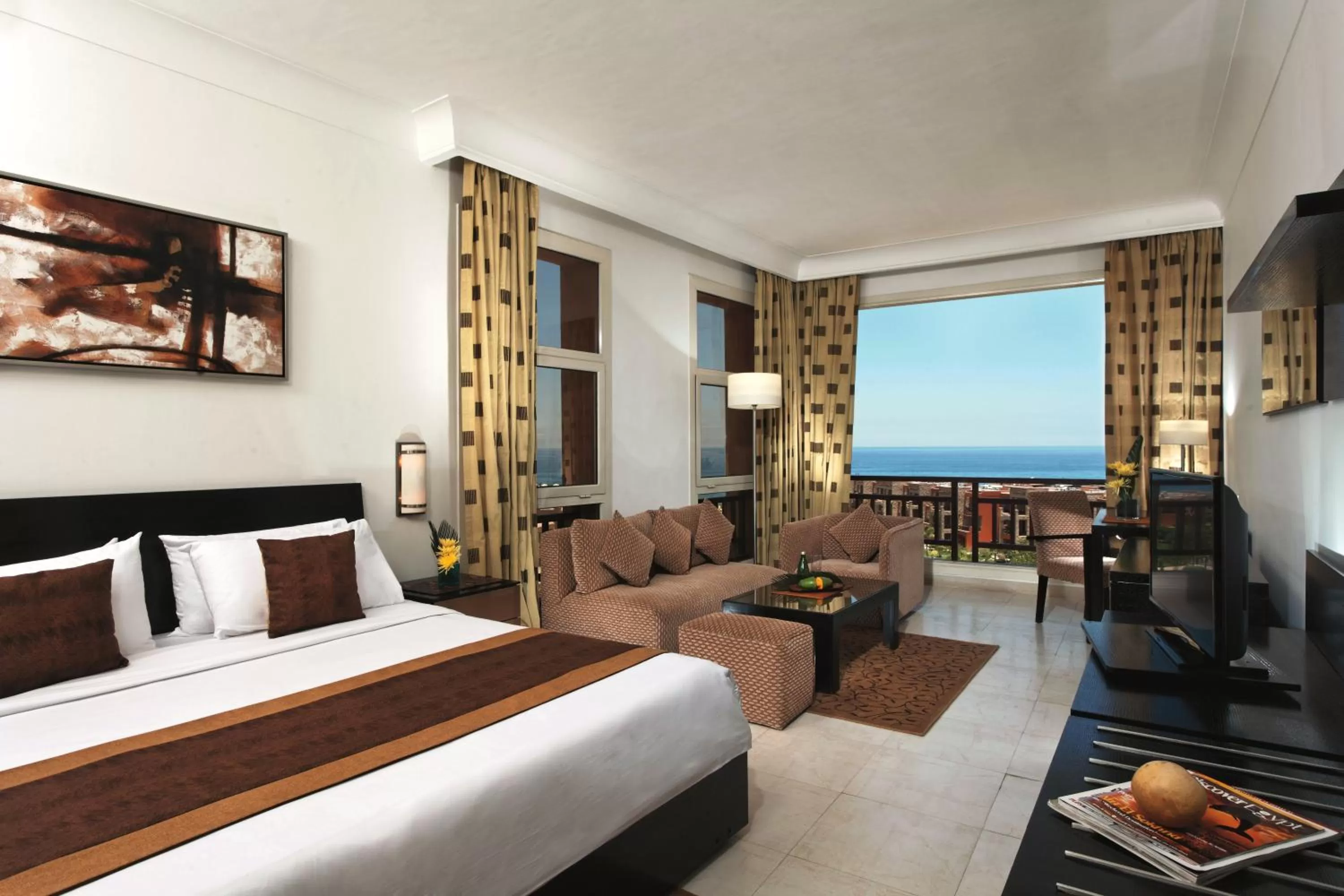 Photo of the whole room, Bed in Mövenpick Resort El Sokhna