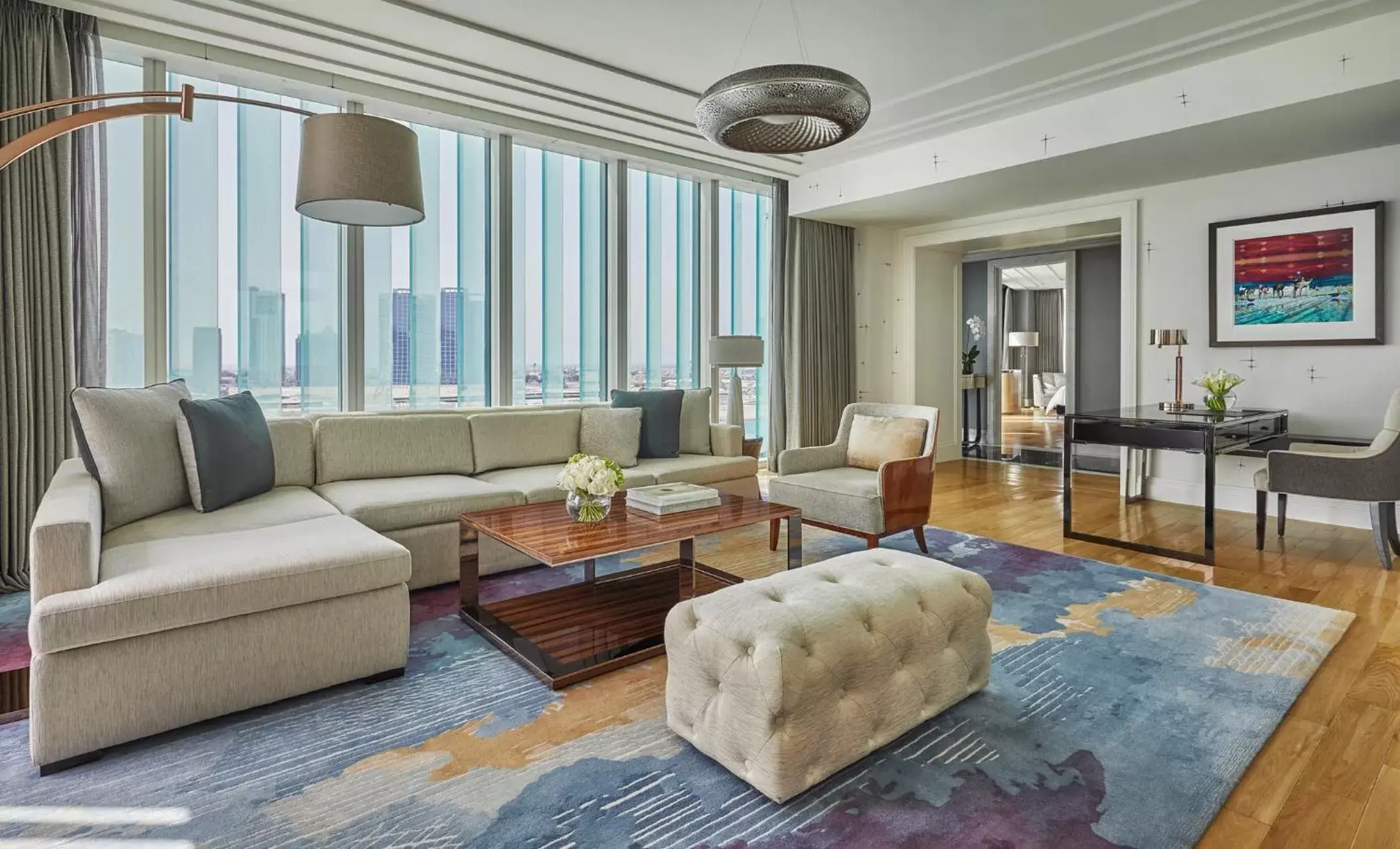 Living room, Seating Area in Four Seasons Hotel Abu Dhabi at Al Maryah Island