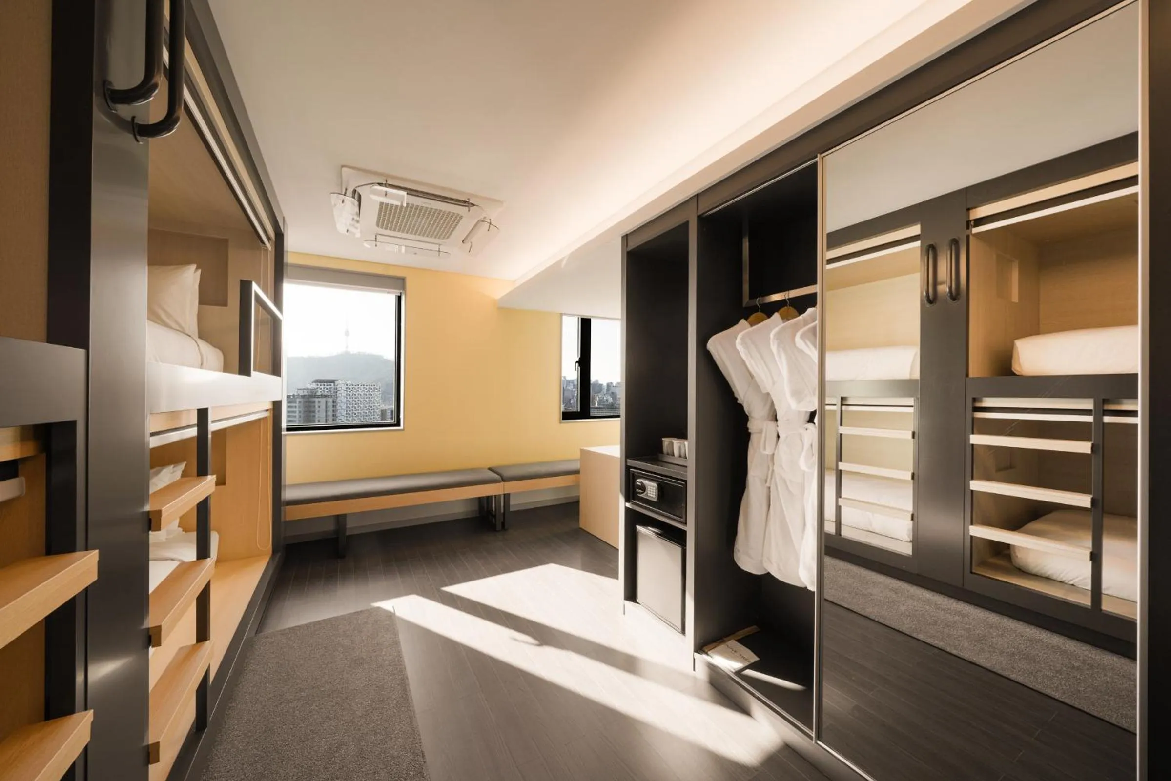 Decorative detail, Bed in Nine Tree by Parnas Seoul Dongdaemun