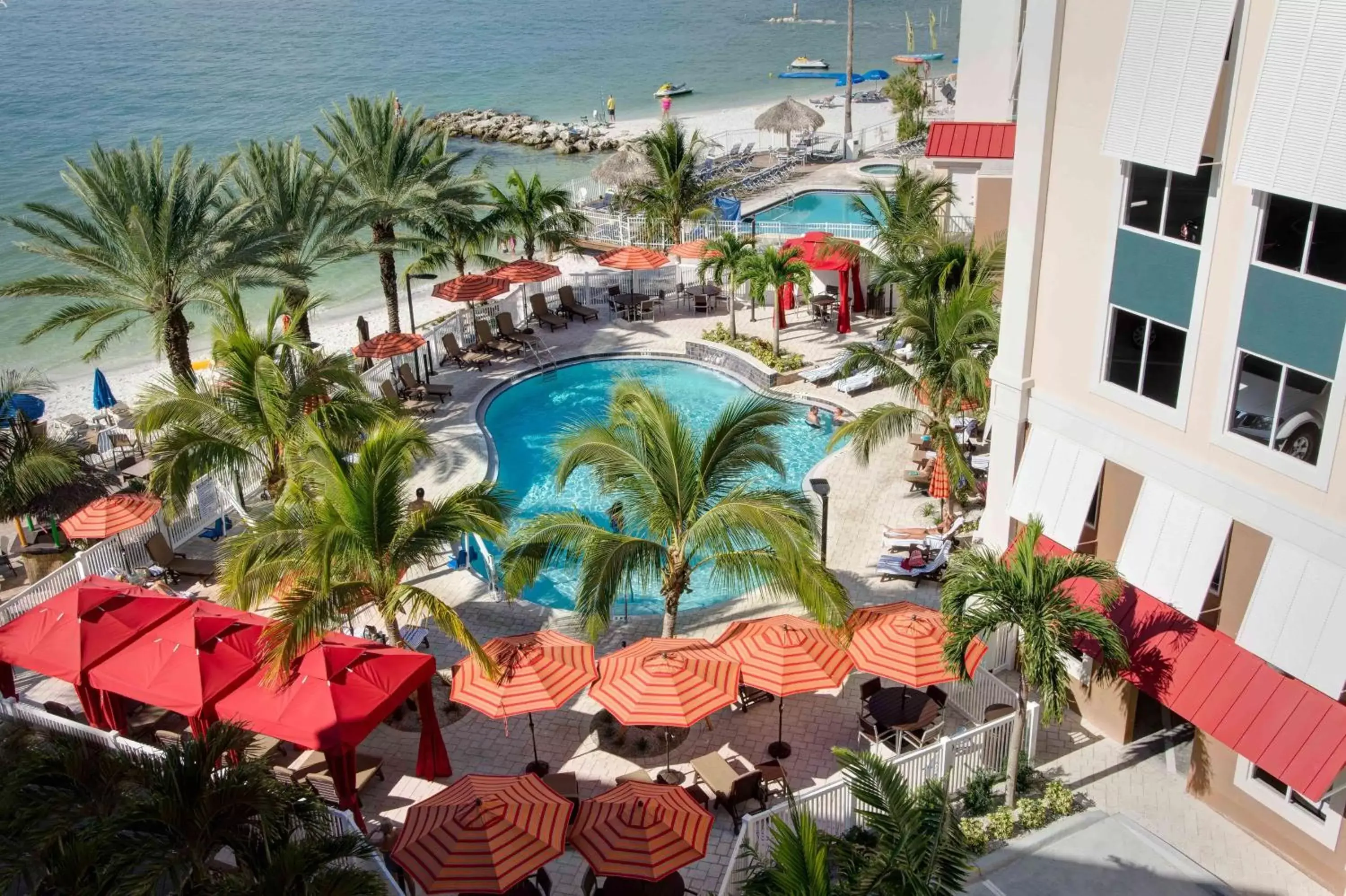 Pool View in Hampton Inn and Suites Clearwater Beach