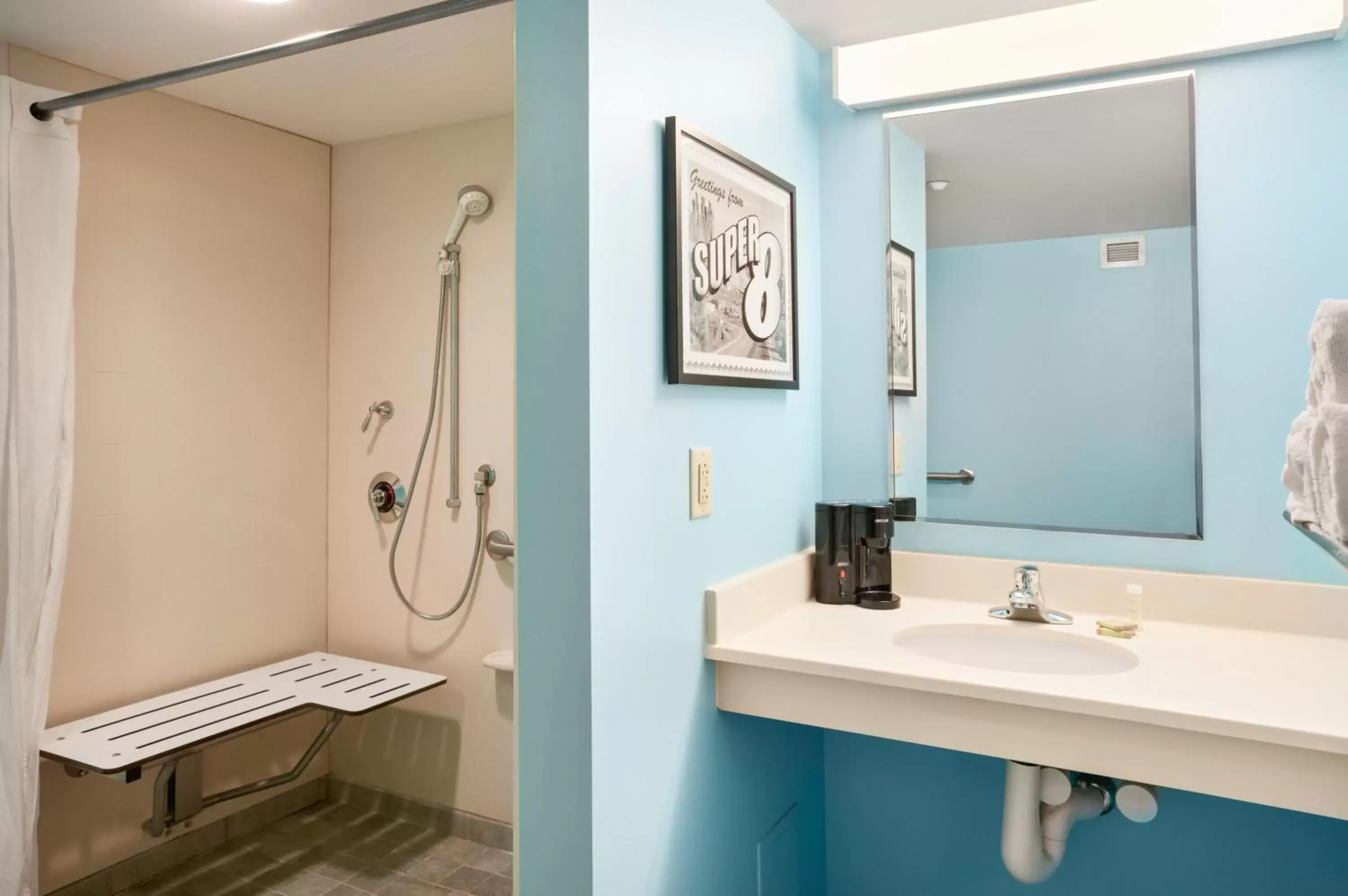 Shower, Bathroom in Super 8 by Wyndham Mount Laurel