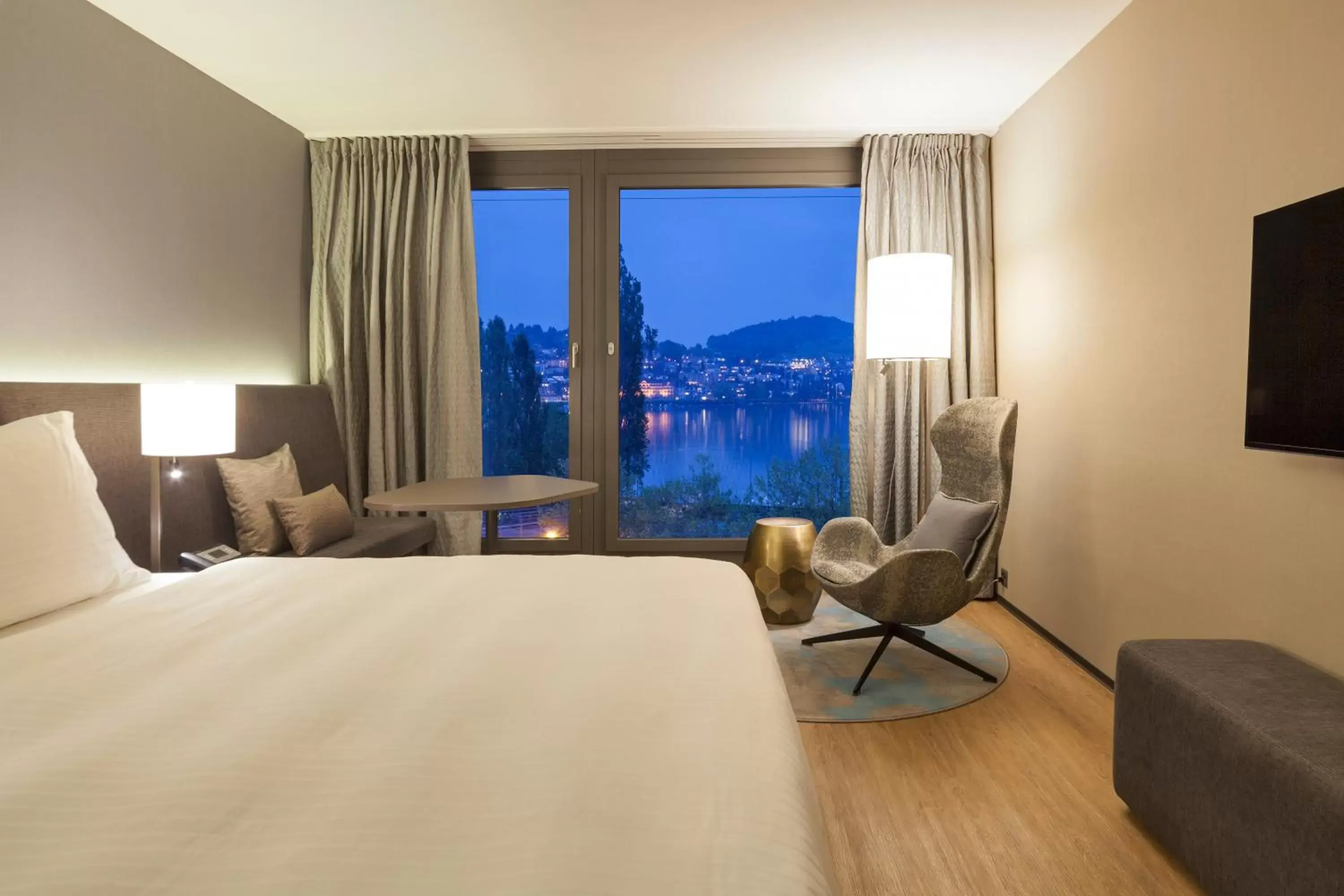 Lake view in Radisson Blu Hotel, Lucerne