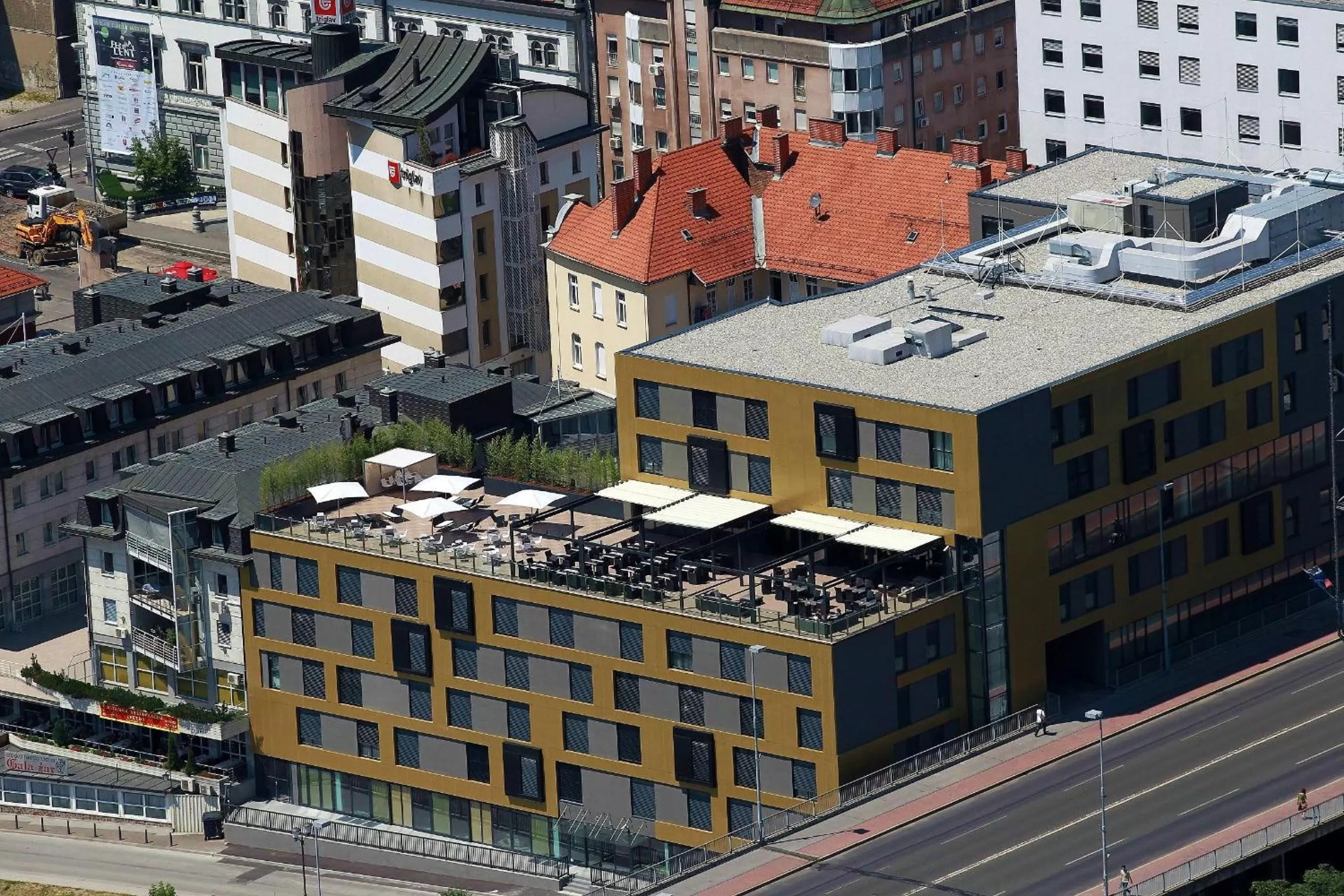 Bird's eye view in Hotel City Maribor