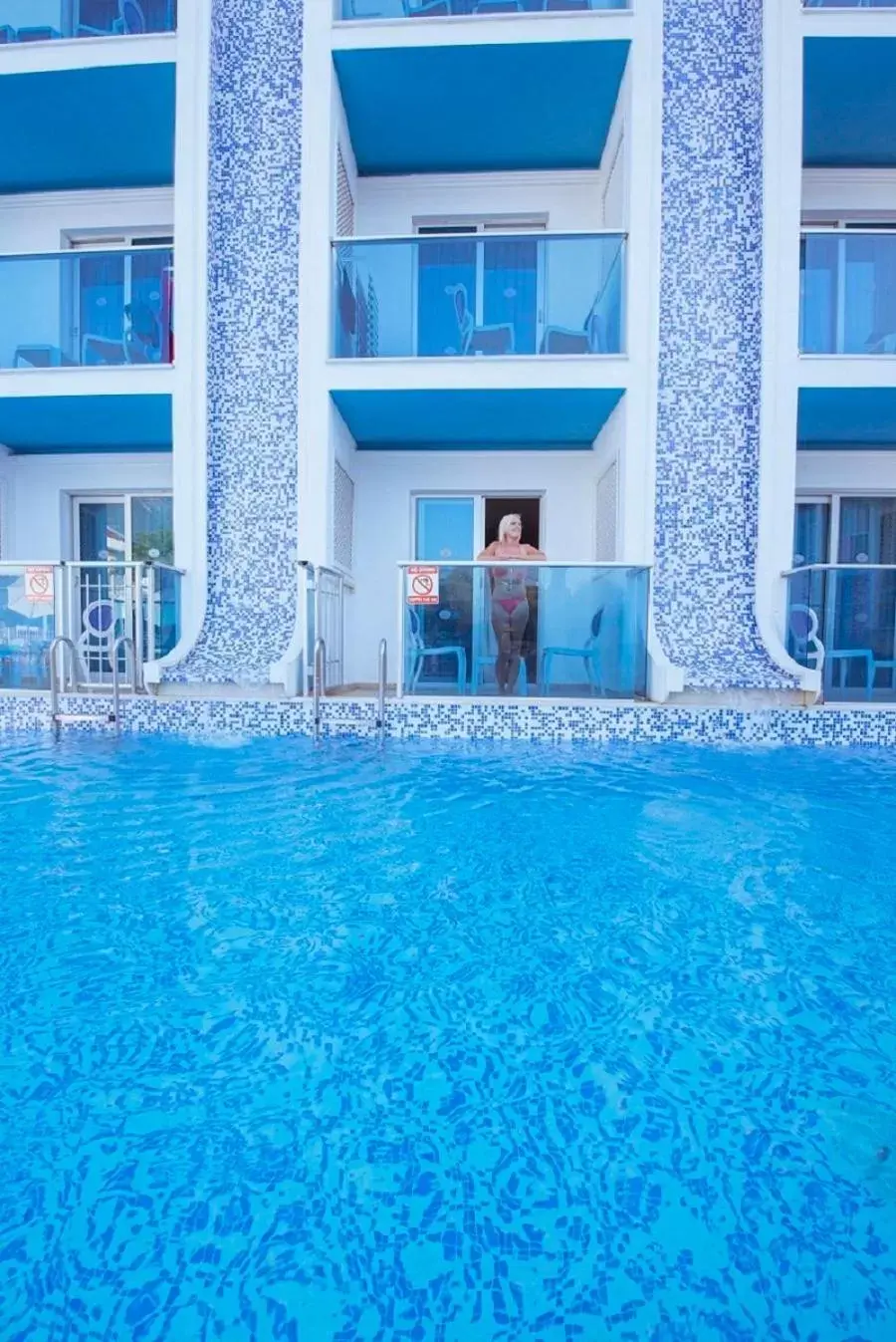 Pool view, Swimming Pool in Ocean Blue High Class Hotel & SPA