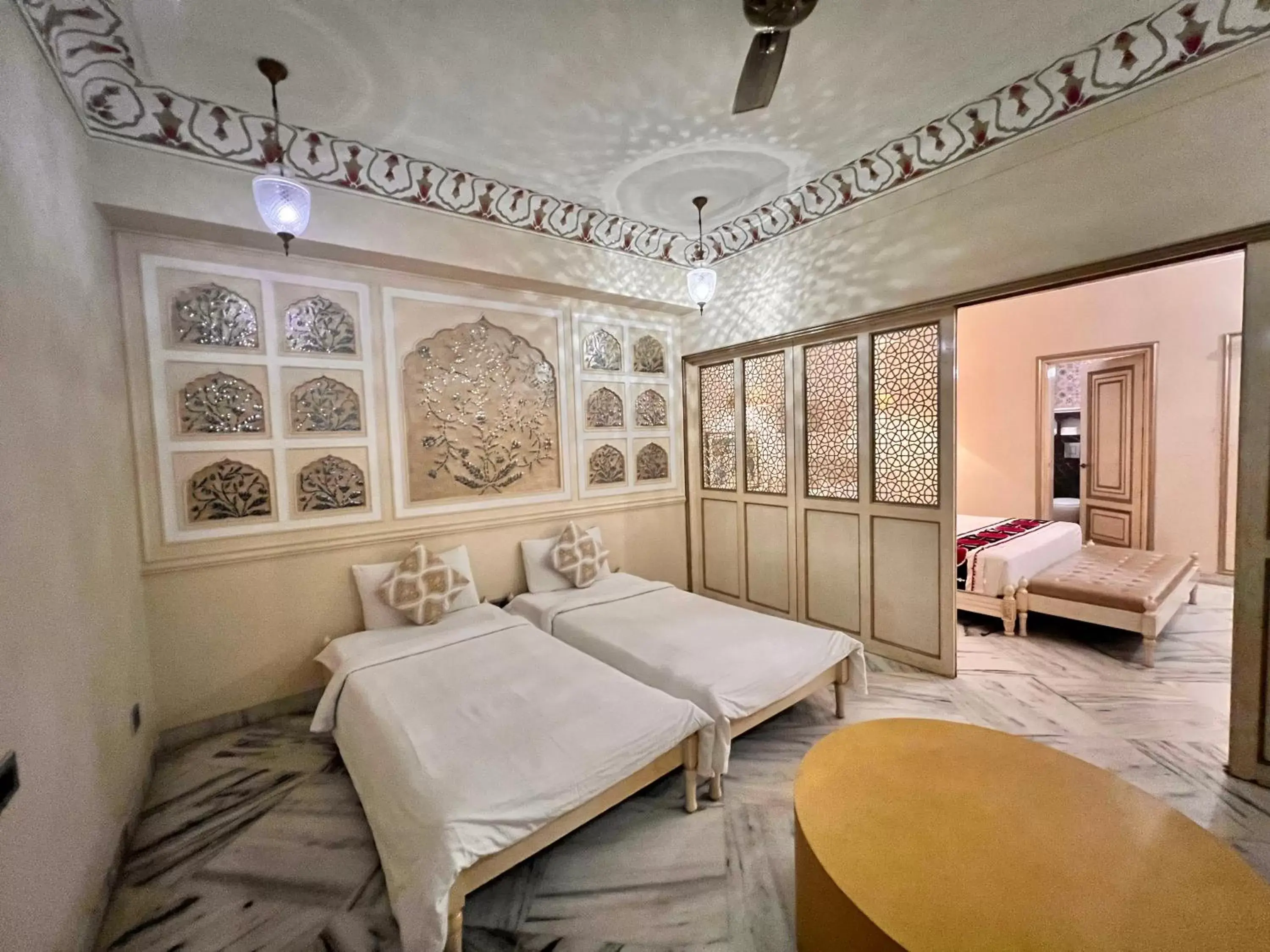 Bedroom, Bed in Laxmi Palace Heritage Boutique Hotel