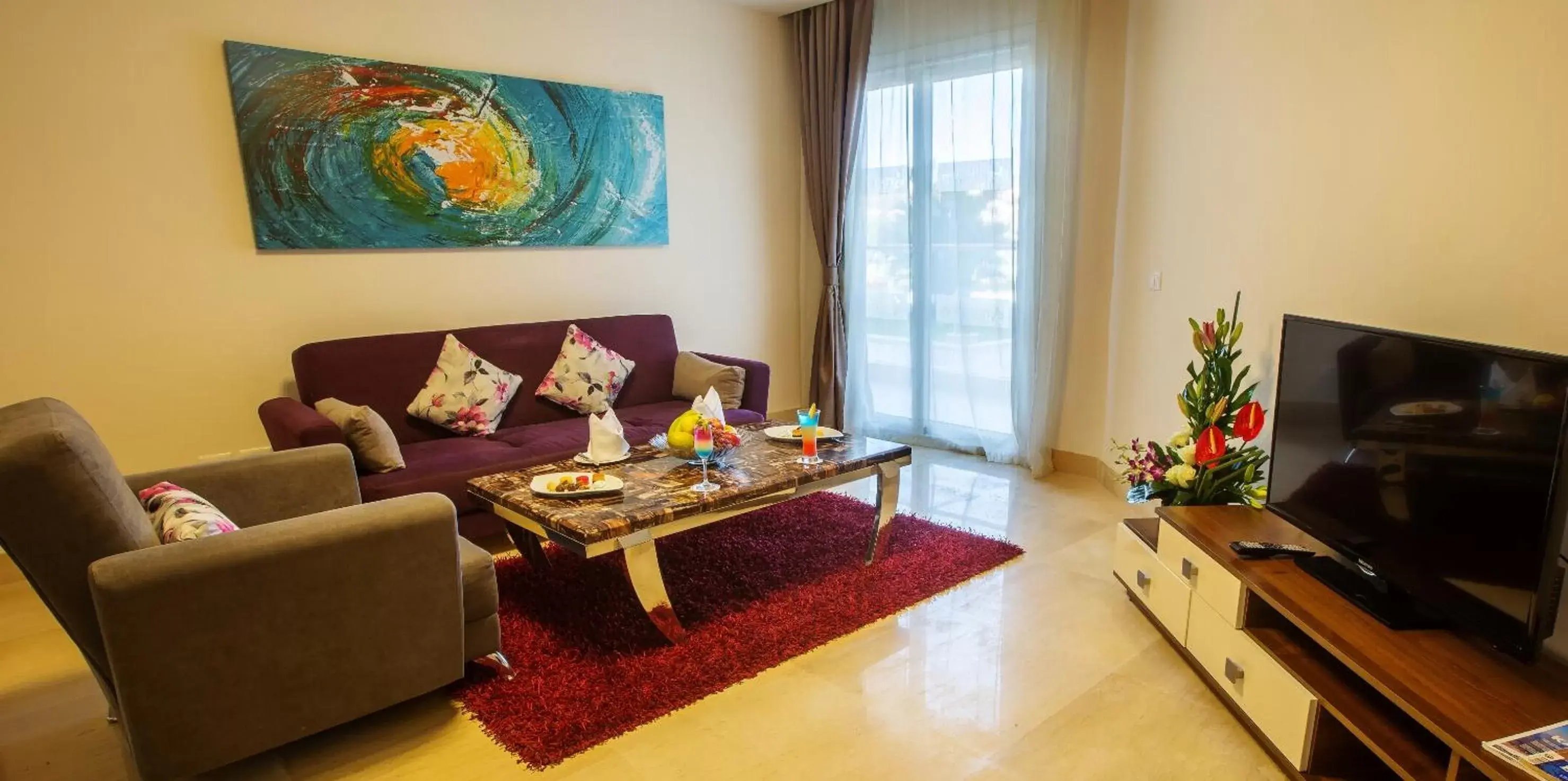 Bedroom, Seating Area in Pickalbatros Royal Moderna Sharm "Aqua Park"