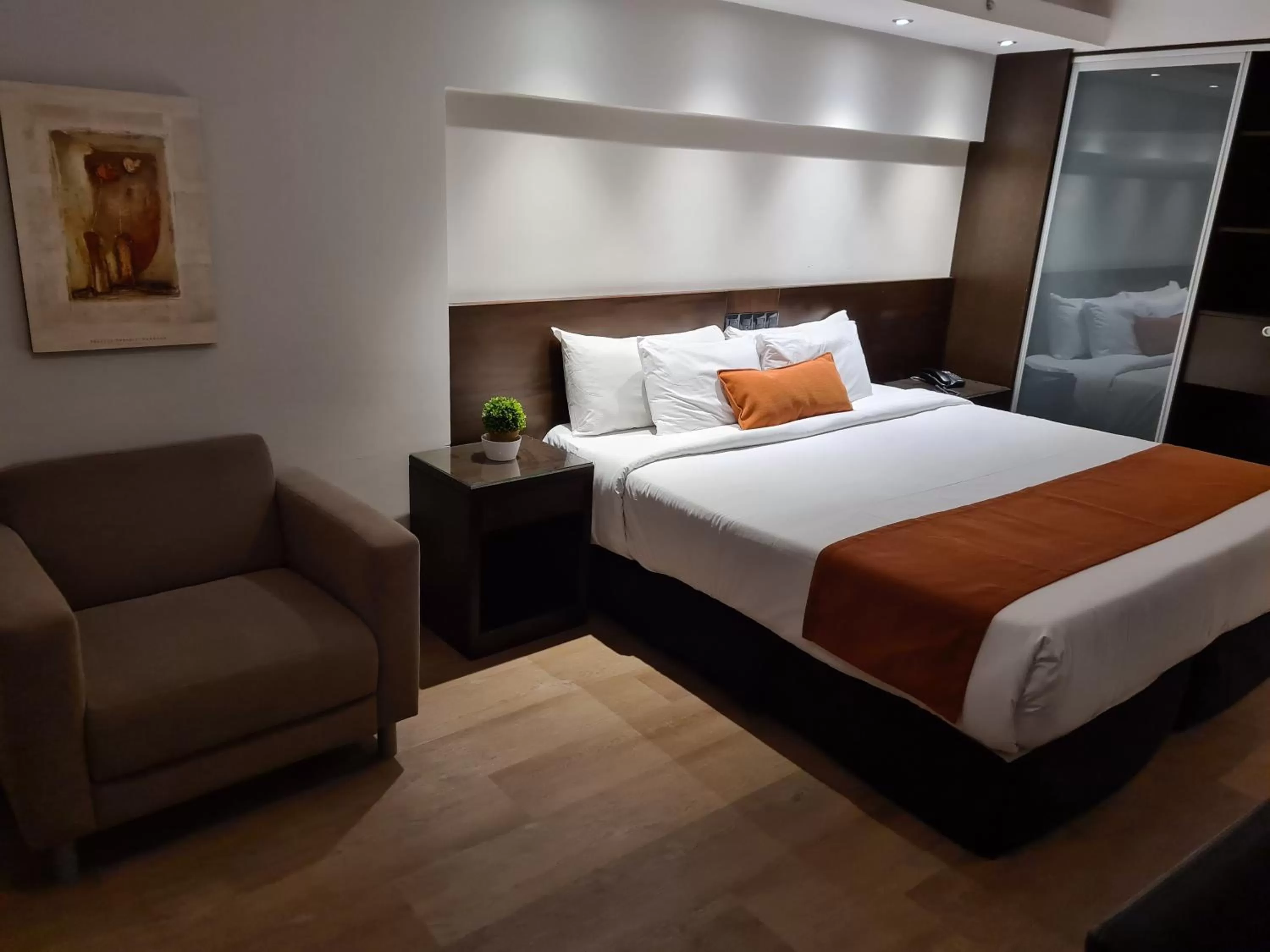 Photo of the whole room, Bed in Crystal Tower